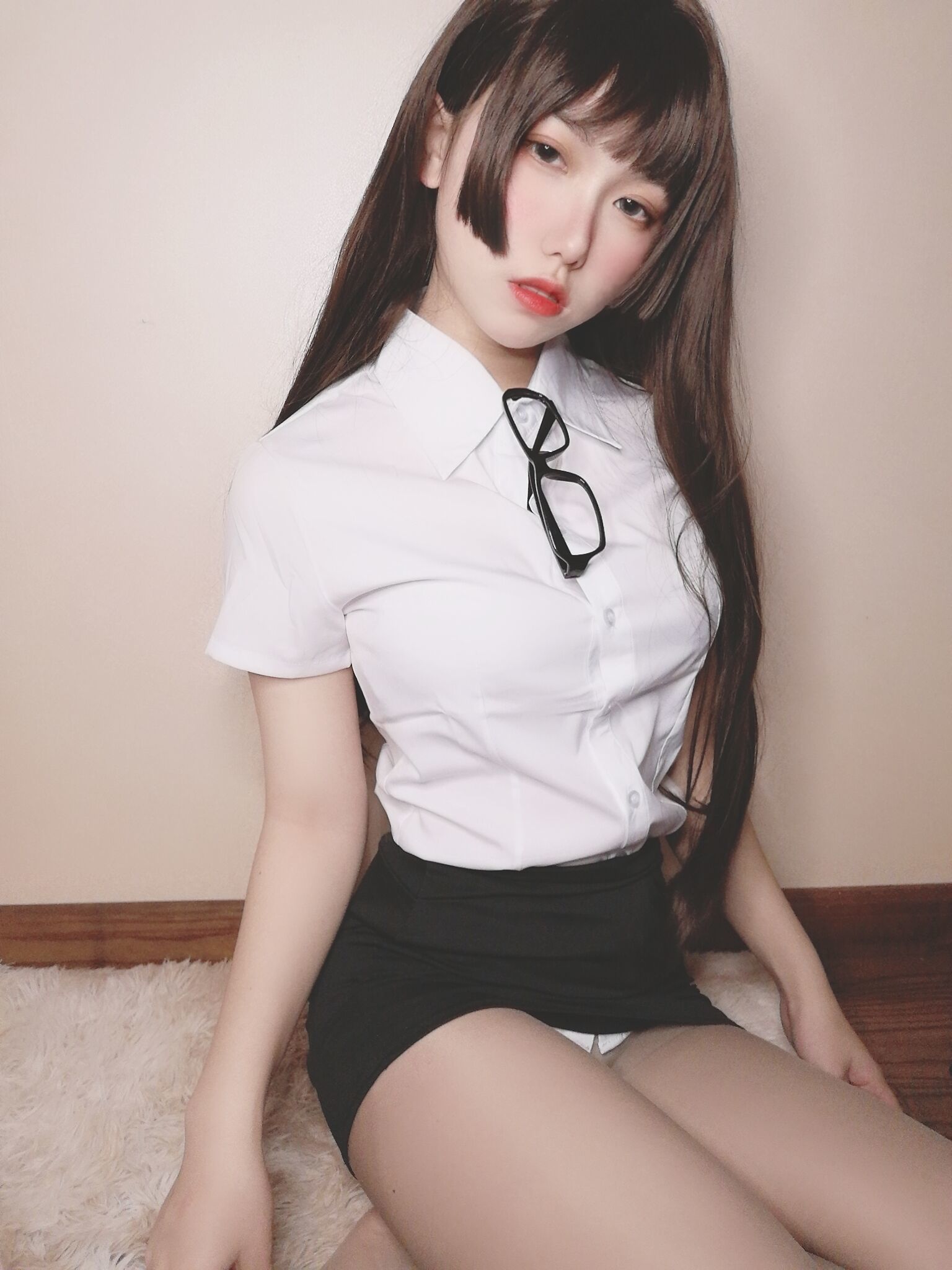 柚子猫 – 醉酒小秘书 Cosplay-第2张