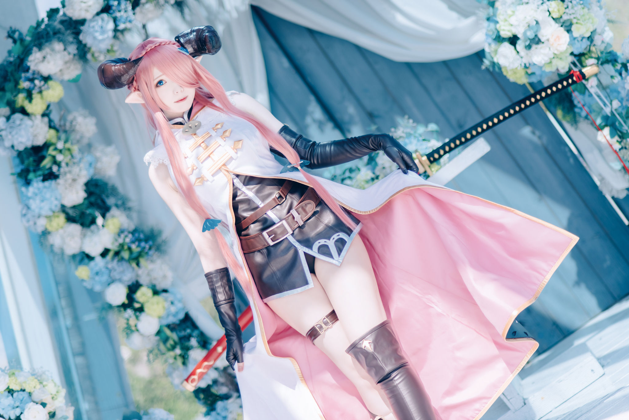 微博妹纸霜月shimo – 碧蓝幻想 娜尔梅亚 Cosplay-第81张