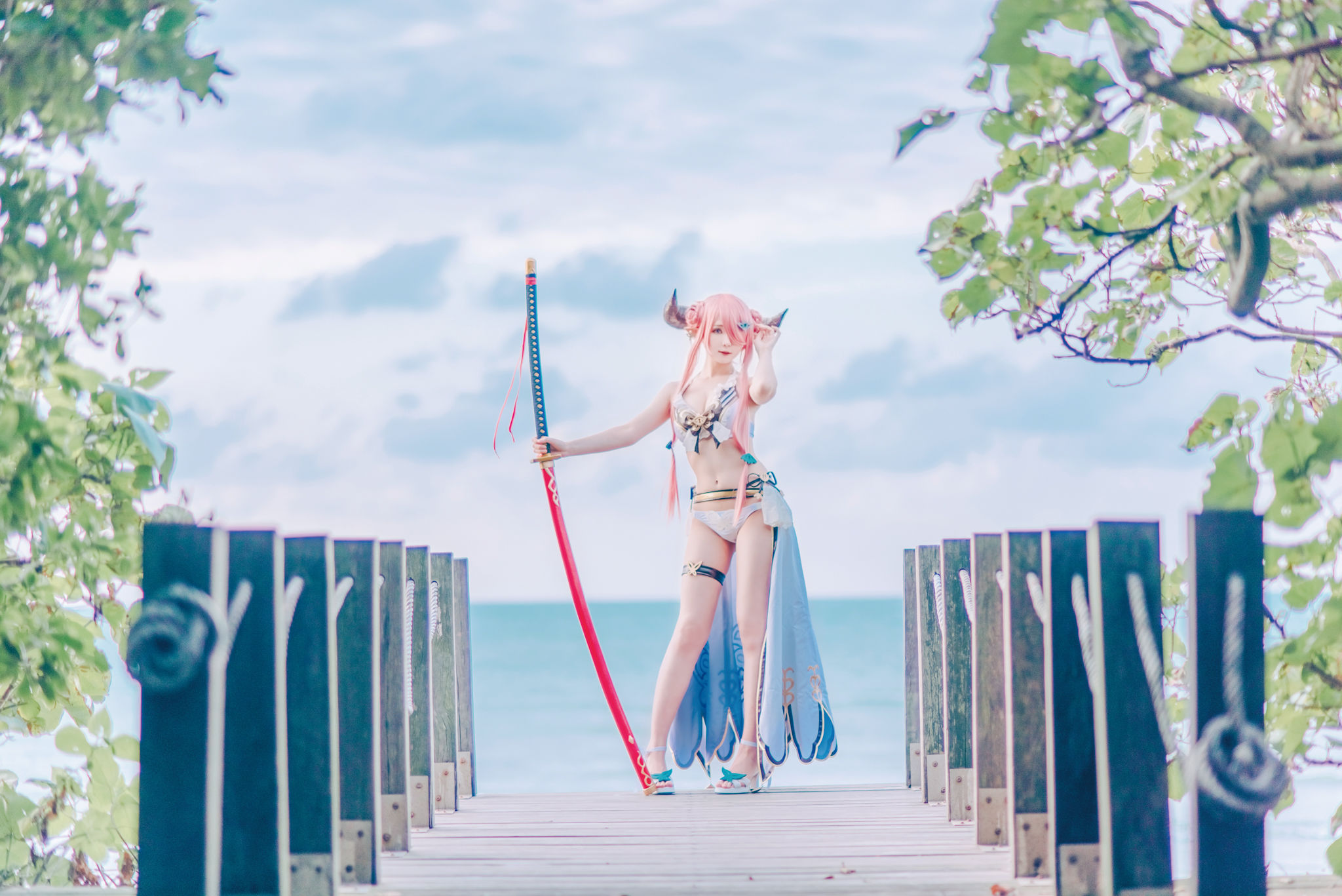 微博妹纸霜月shimo – 碧蓝幻想 娜尔梅亚 Cosplay-第87张