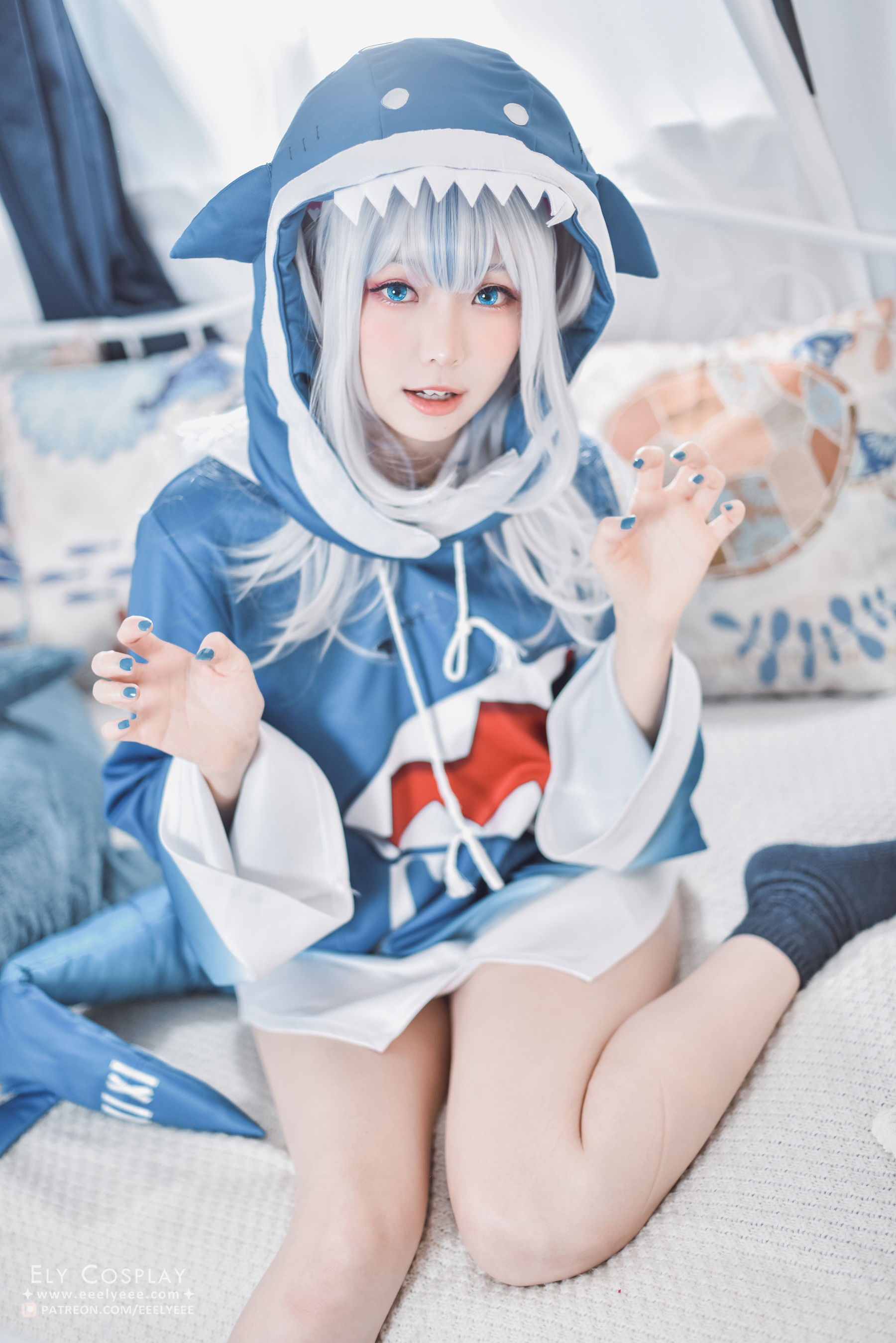 Ely_eee(ElyEE子) – 噶呜・古拉(小鲨鲨) Cosplay-第5张