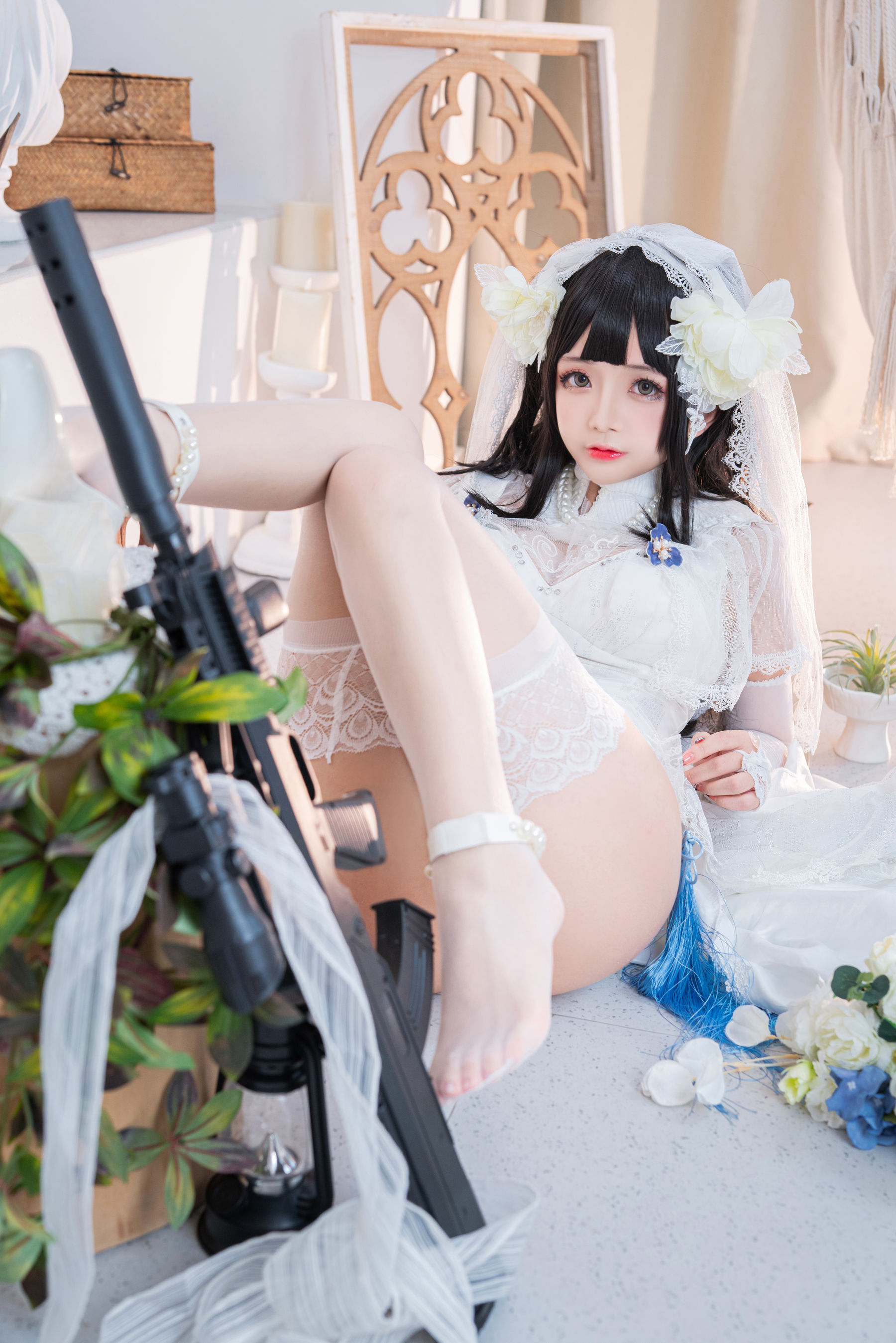 松本甜奈姣 – 95式婚纱 Cosplay-第12张
