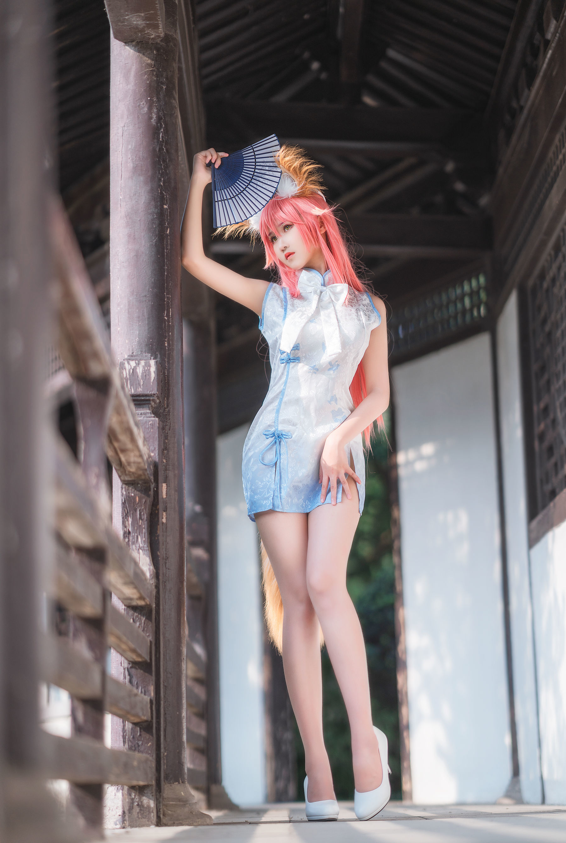 微博妹子三度_69 旗袍玉藻前 Cosplay-第37张