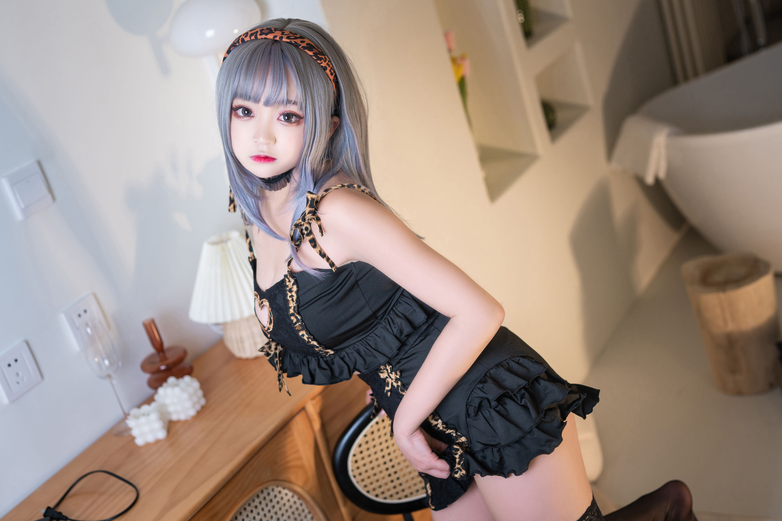 动漫博主恩田直幸 – 连体小豹纹 Cosplay-第23张