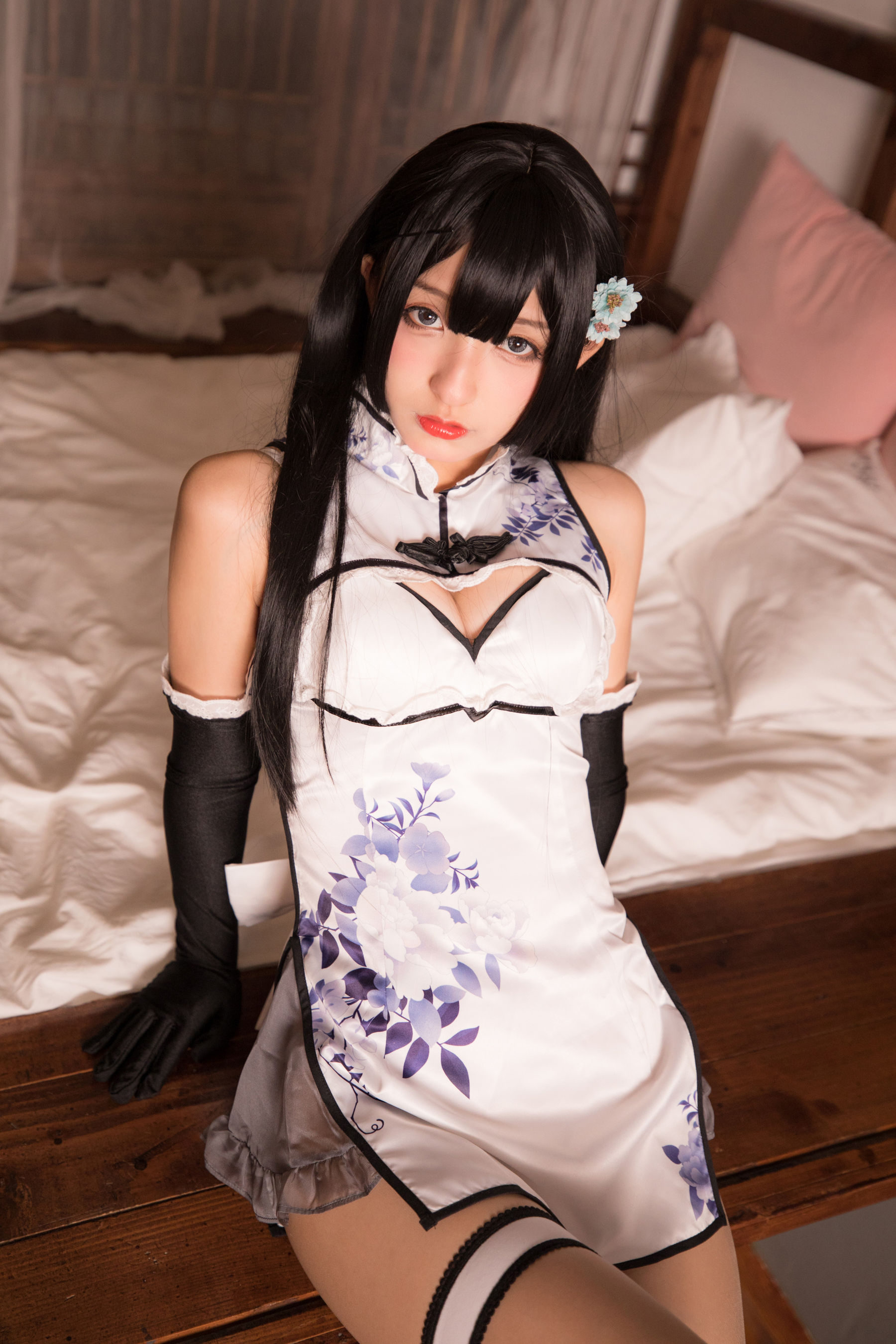 [萝莉COS] 神楽坂真冬 艳娘幻梦谭 瓶儿 Cosplay-第3张