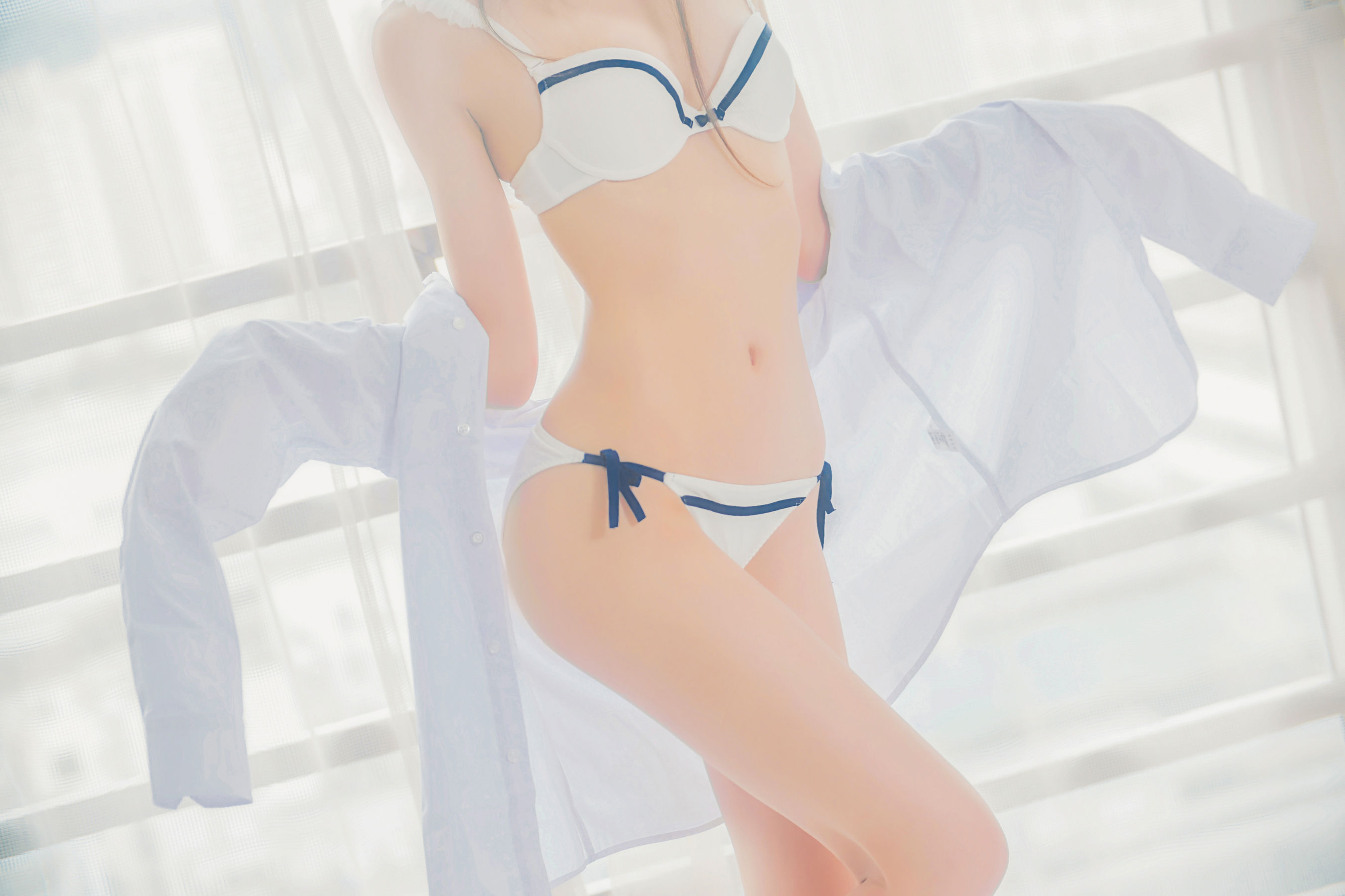 桜桃喵 《白衬衫双马尾》 Cosplay-第41张