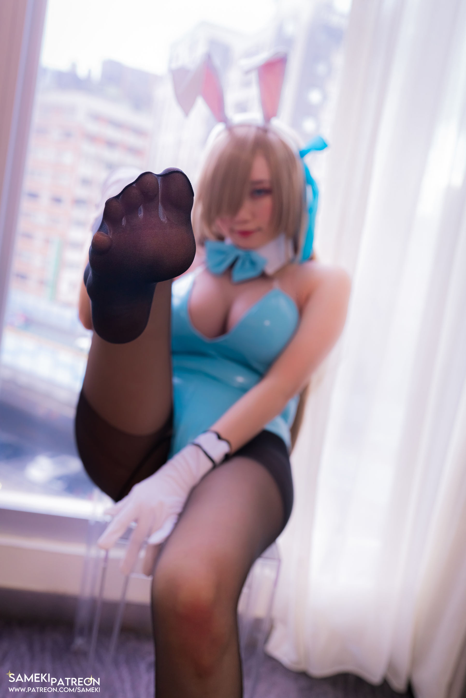 Sameki – 一之濑亚丝娜 兔女郎 Cosplay-第32张