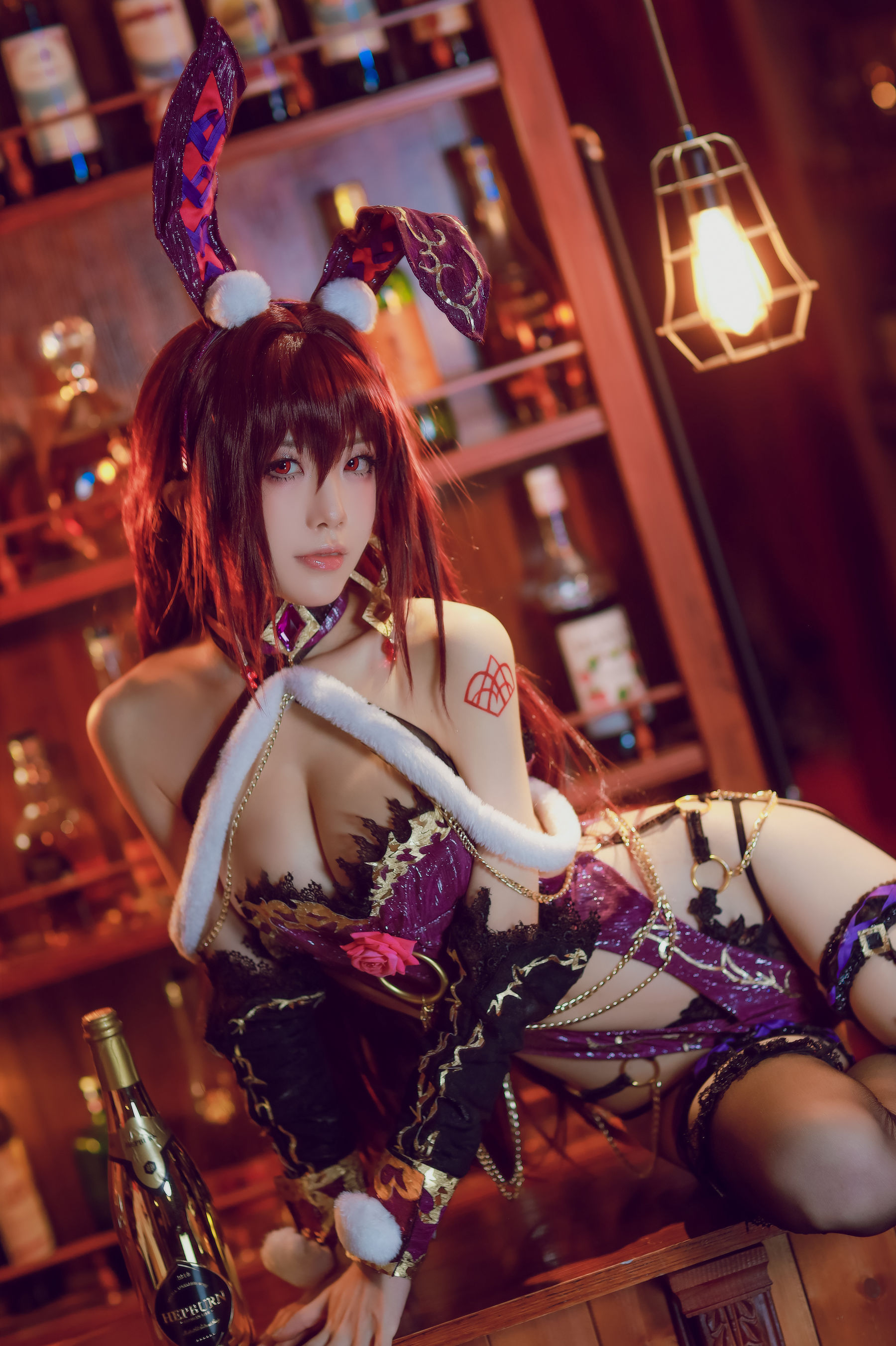 [Cosplay写真] 动漫博主水淼aqua – 斯卡哈 Cosplay-第44张