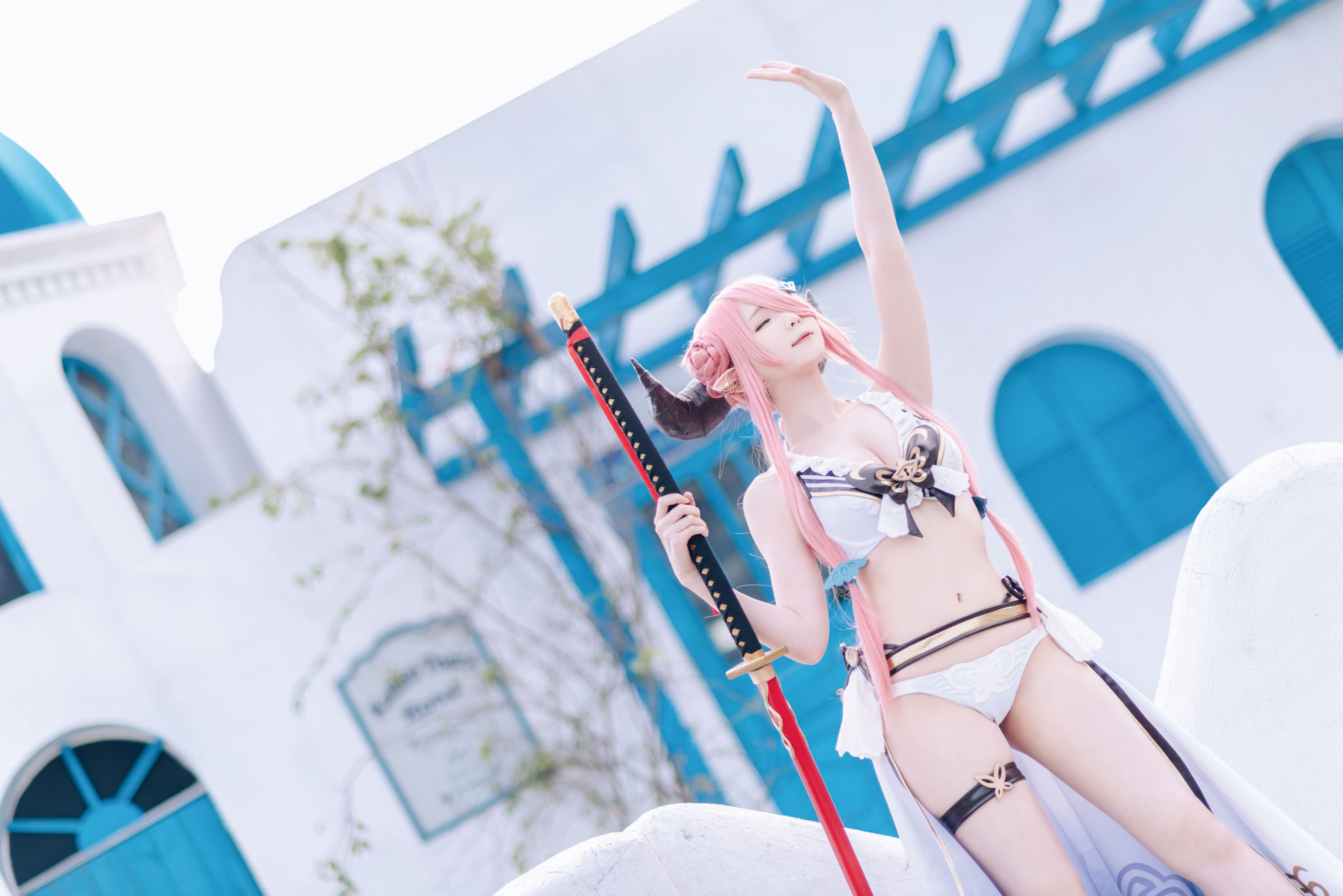 微博妹纸霜月shimo – 碧蓝幻想 娜尔梅亚 Cosplay-第20张