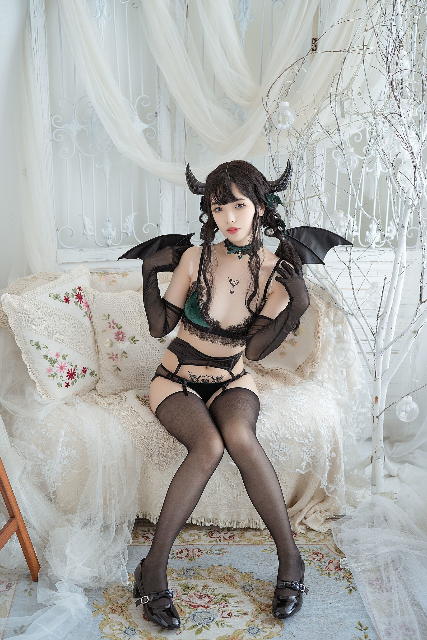 [萝莉COS] 雯妹 – 魅魔 Proud devil Cosplay-第23张