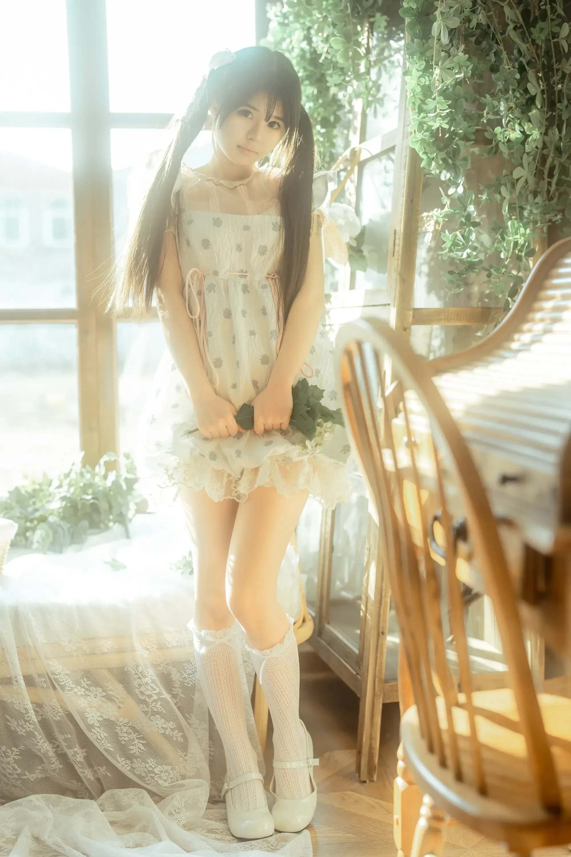 rua阮阮 – 花房 小裙子 Cosplay-第54张