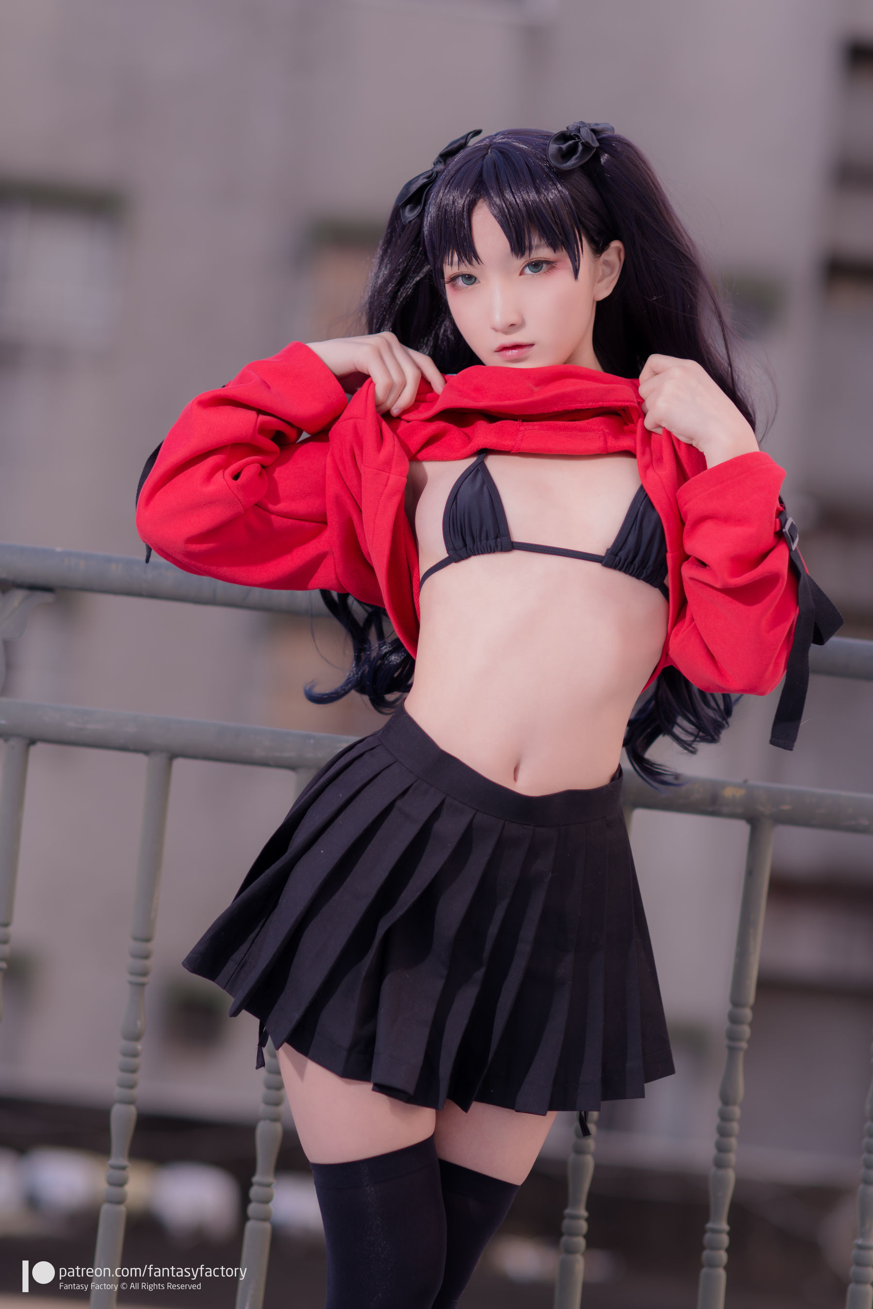 [Fantasy Factory] 小丁Cosplay – 单车少女 黑胶 情趣网衫 Cosplay-第44张