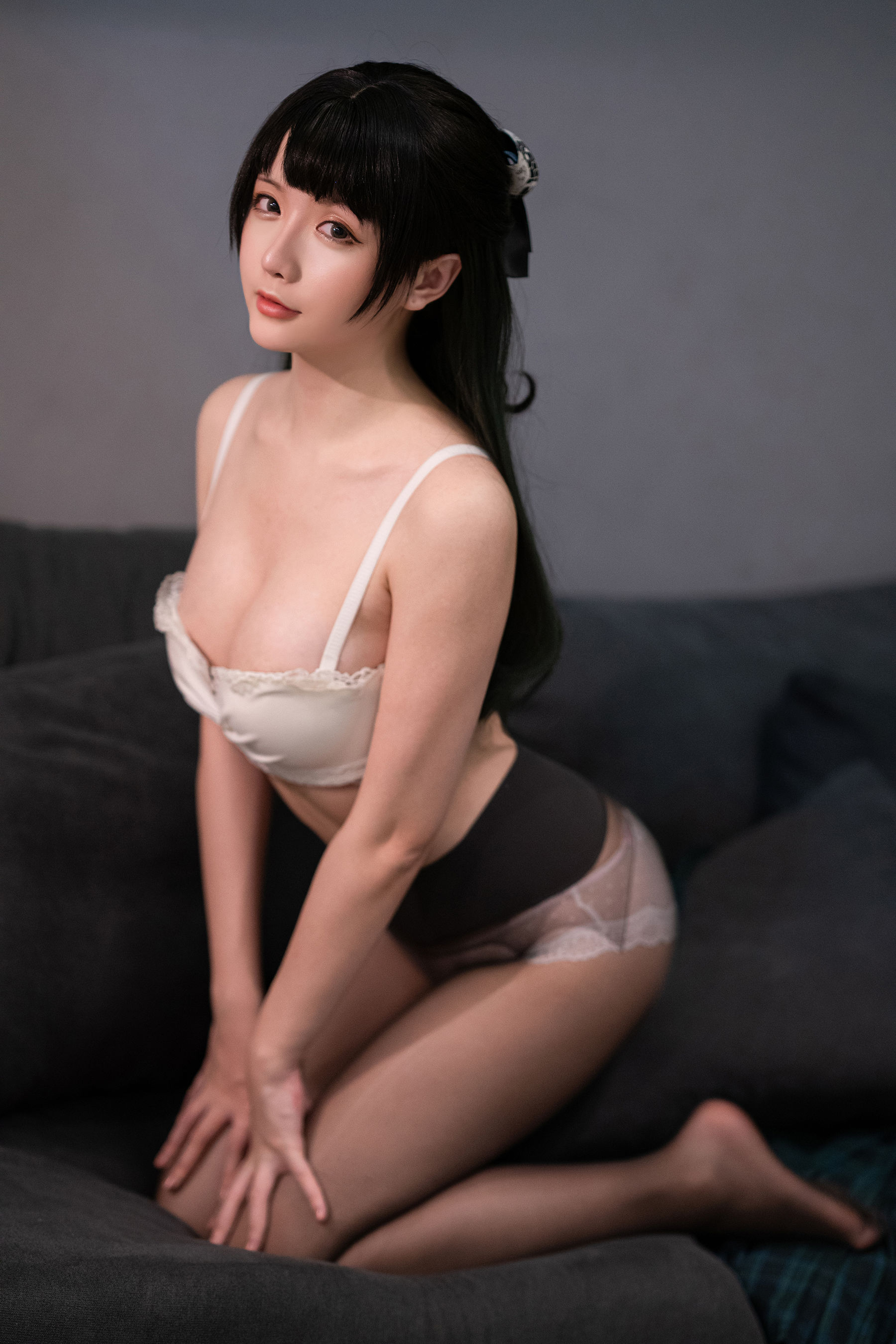 Coser小姐姐星之迟迟 – JK-绿 Cosplay-第14张