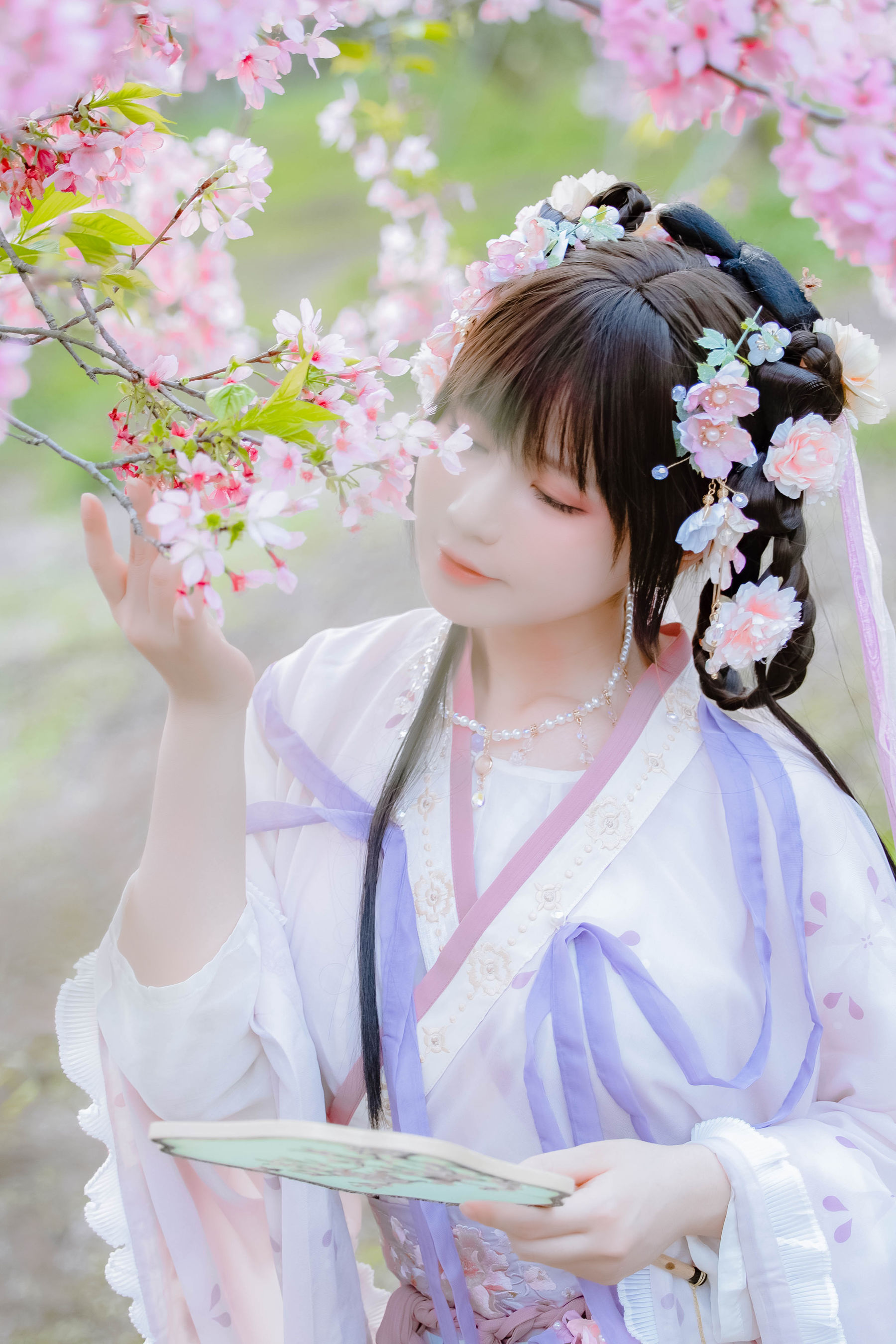 萌妹子Nyako喵子 – 樱花汉服 花神祈愿 Cosplay-第25张