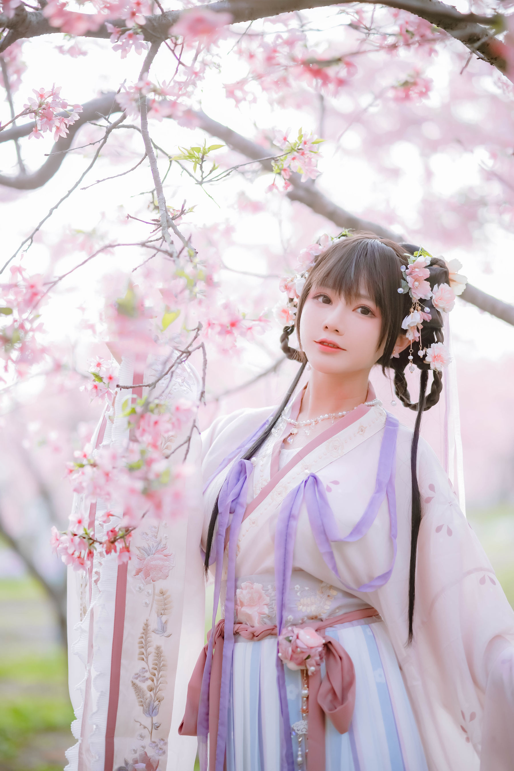 萌妹子Nyako喵子 – 樱花汉服 花神祈愿 Cosplay-第36张