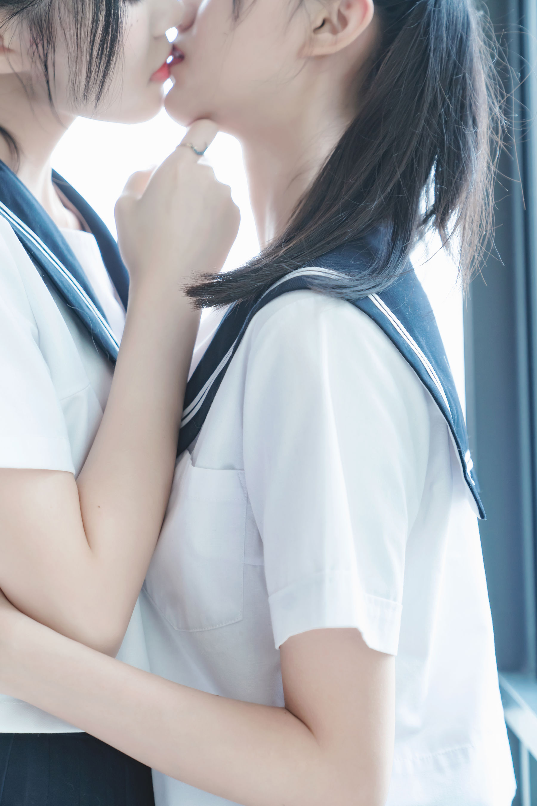 萌系小姐姐木绵绵OwO桜桃喵 她(制服×制服) Cosplay-第18张