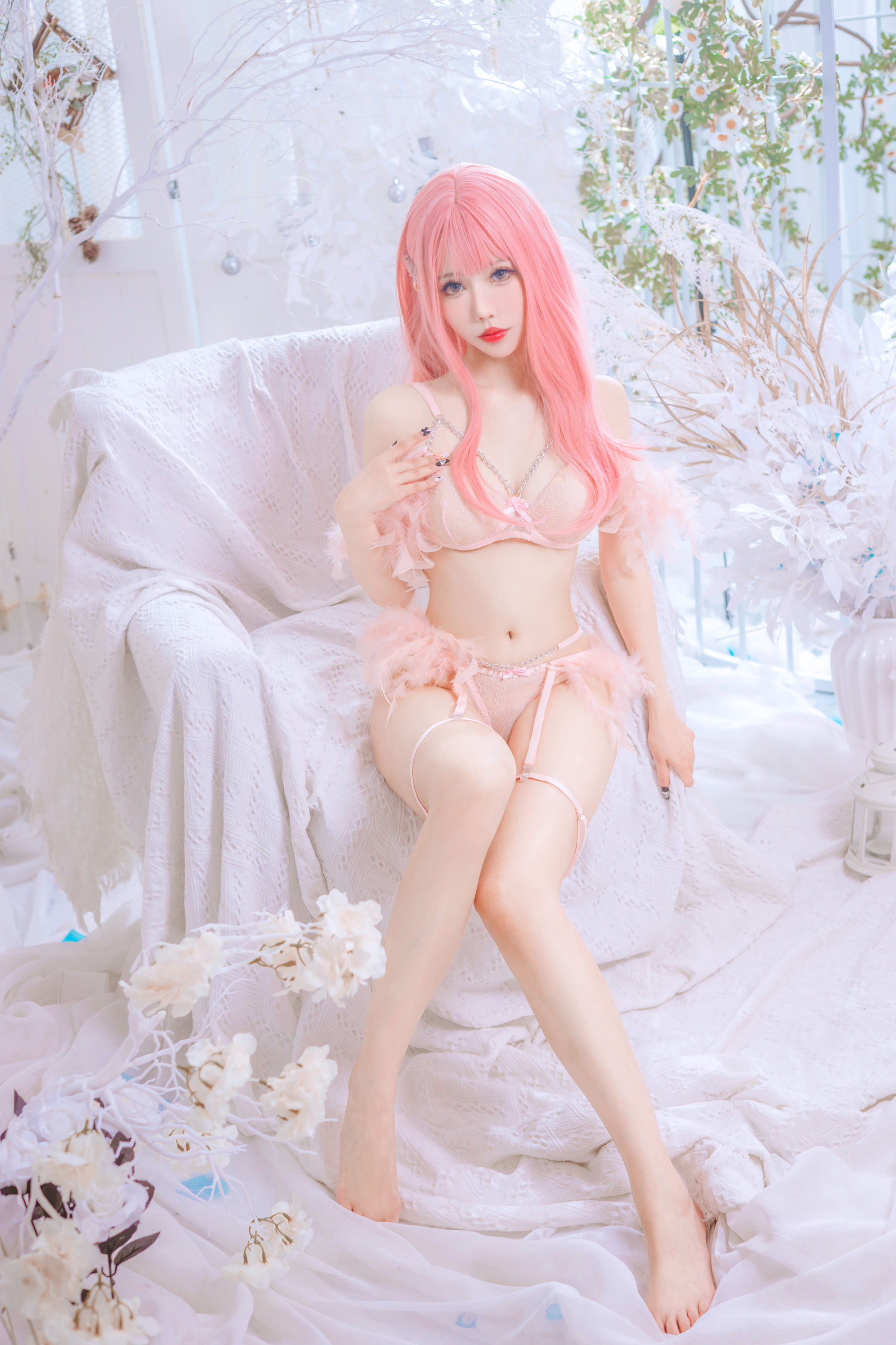 仙女月 – 粉色内衣 Cosplay-第6张