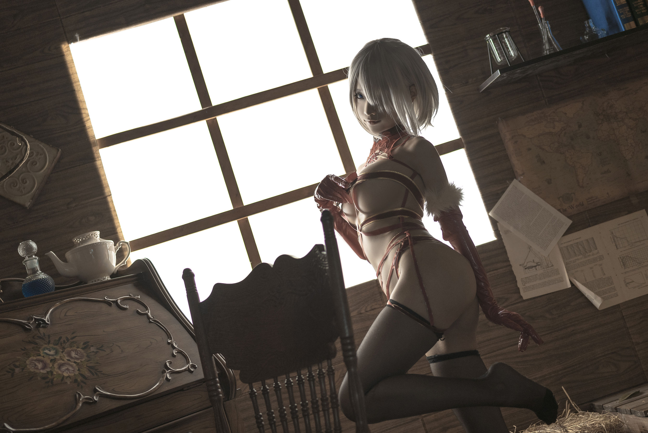 动漫博主蠢沫沫 – 2B圣诞 Cosplay-第40张