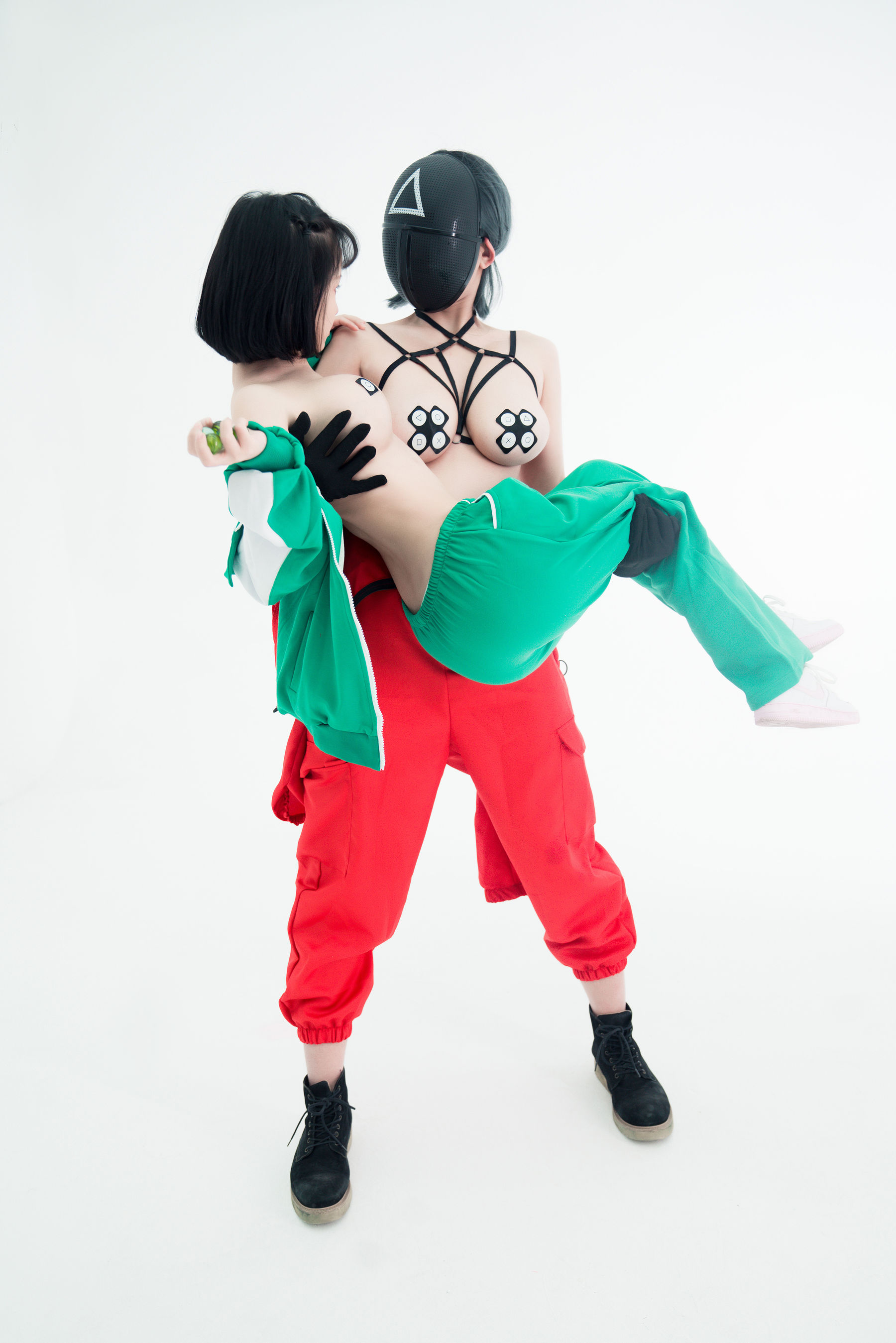 星澜是澜澜叫澜妹呀 X 晕崽 – 鱿鱼游戏 Cosplay-第4张