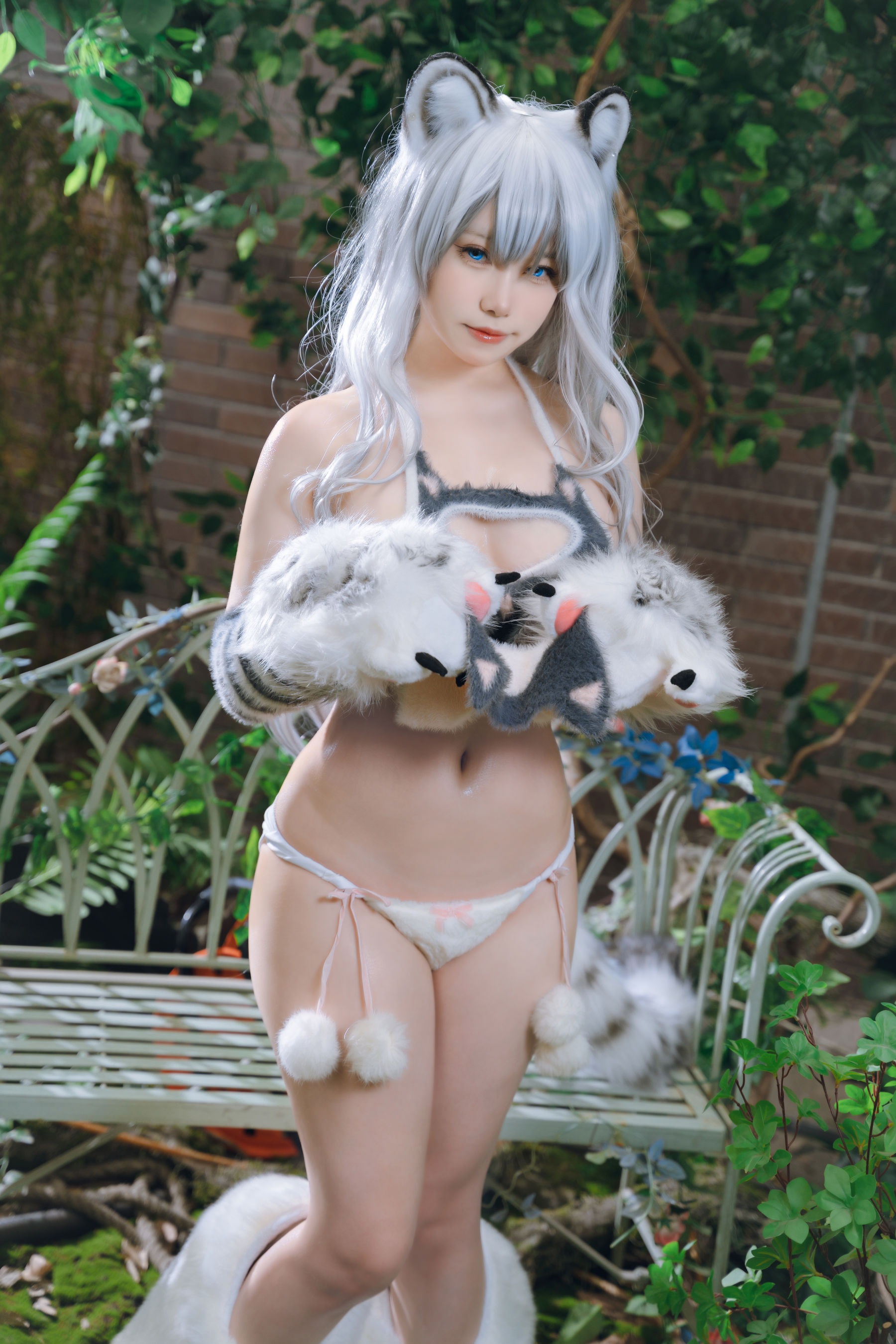 一北亦北 – 白虎兽娘福瑞 Cosplay-第3张