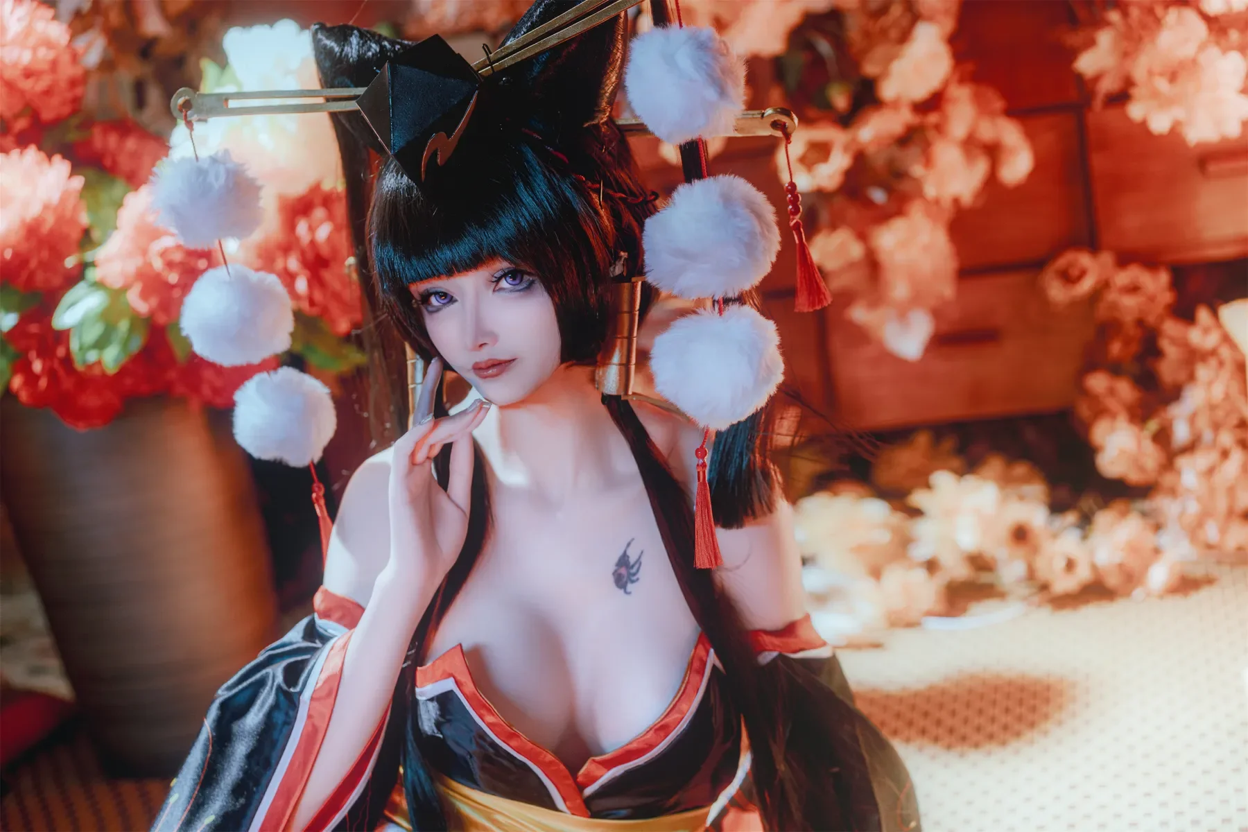 鹿八岁baby – 死或生 女天狗 Cosplay-第1张