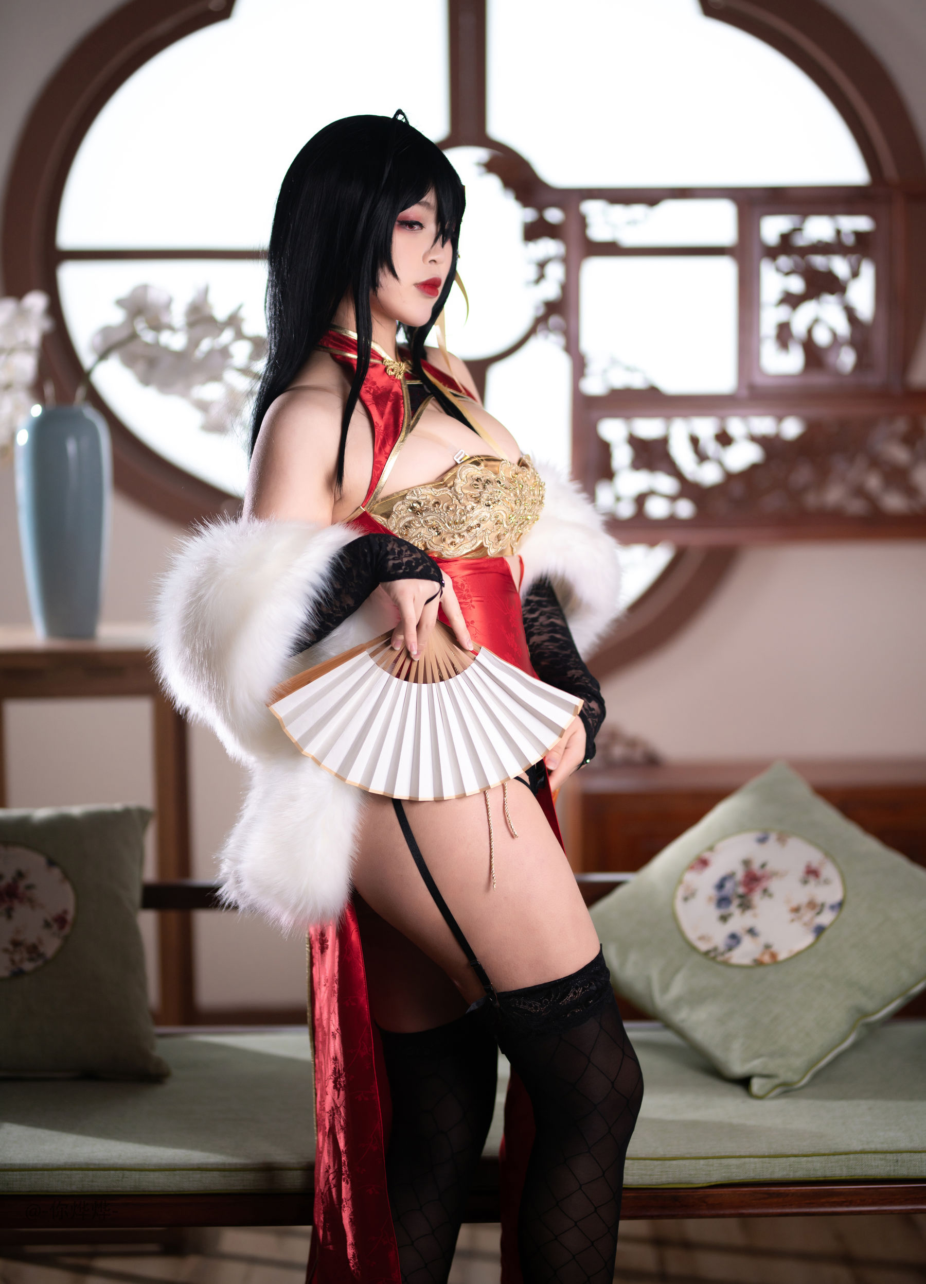 萌系小姐姐-白烨- 大凤旗袍 Cosplay-第10张