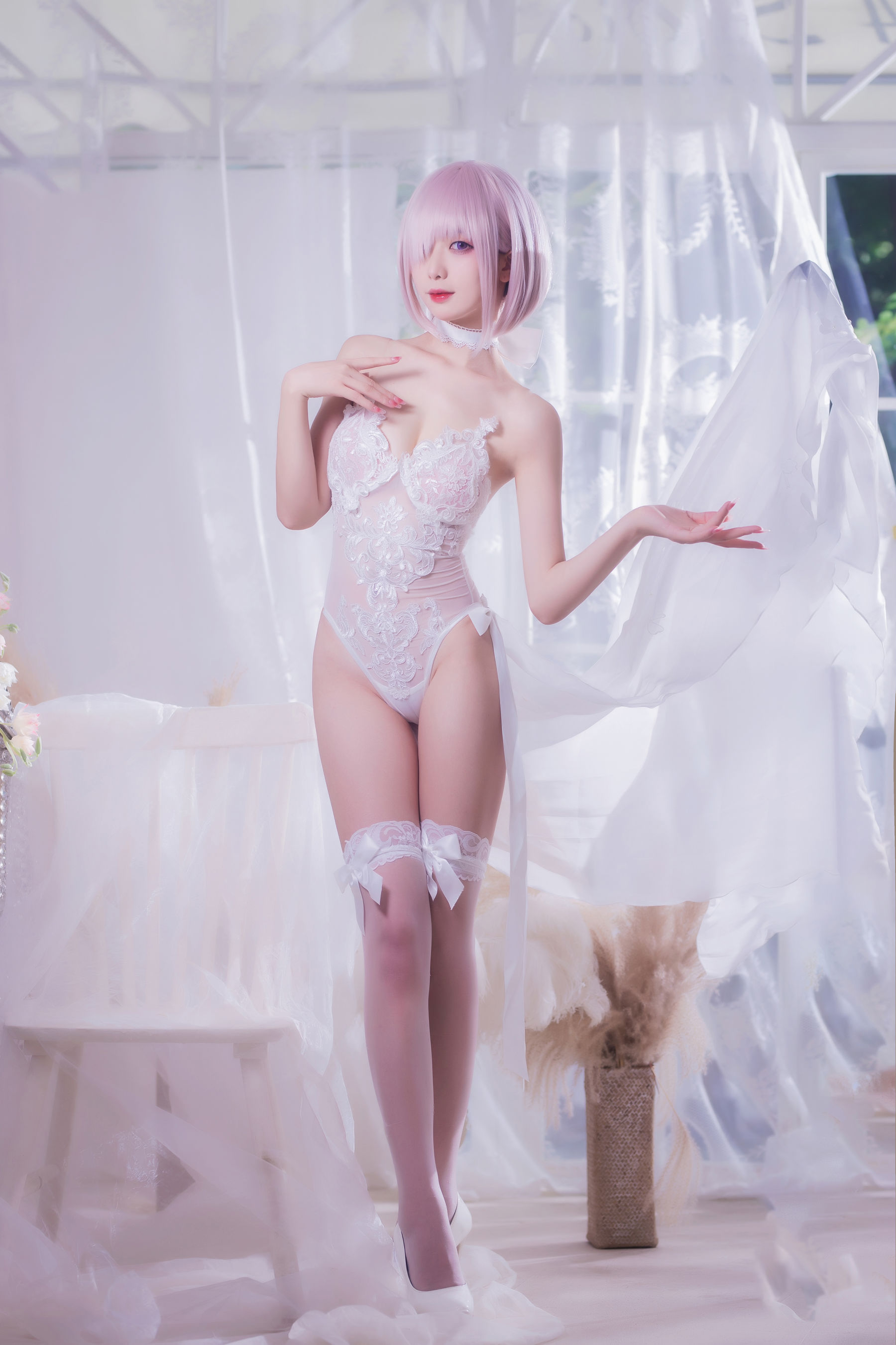 动漫博主封疆疆v – 婚纱玛修 Cosplay-第23张
