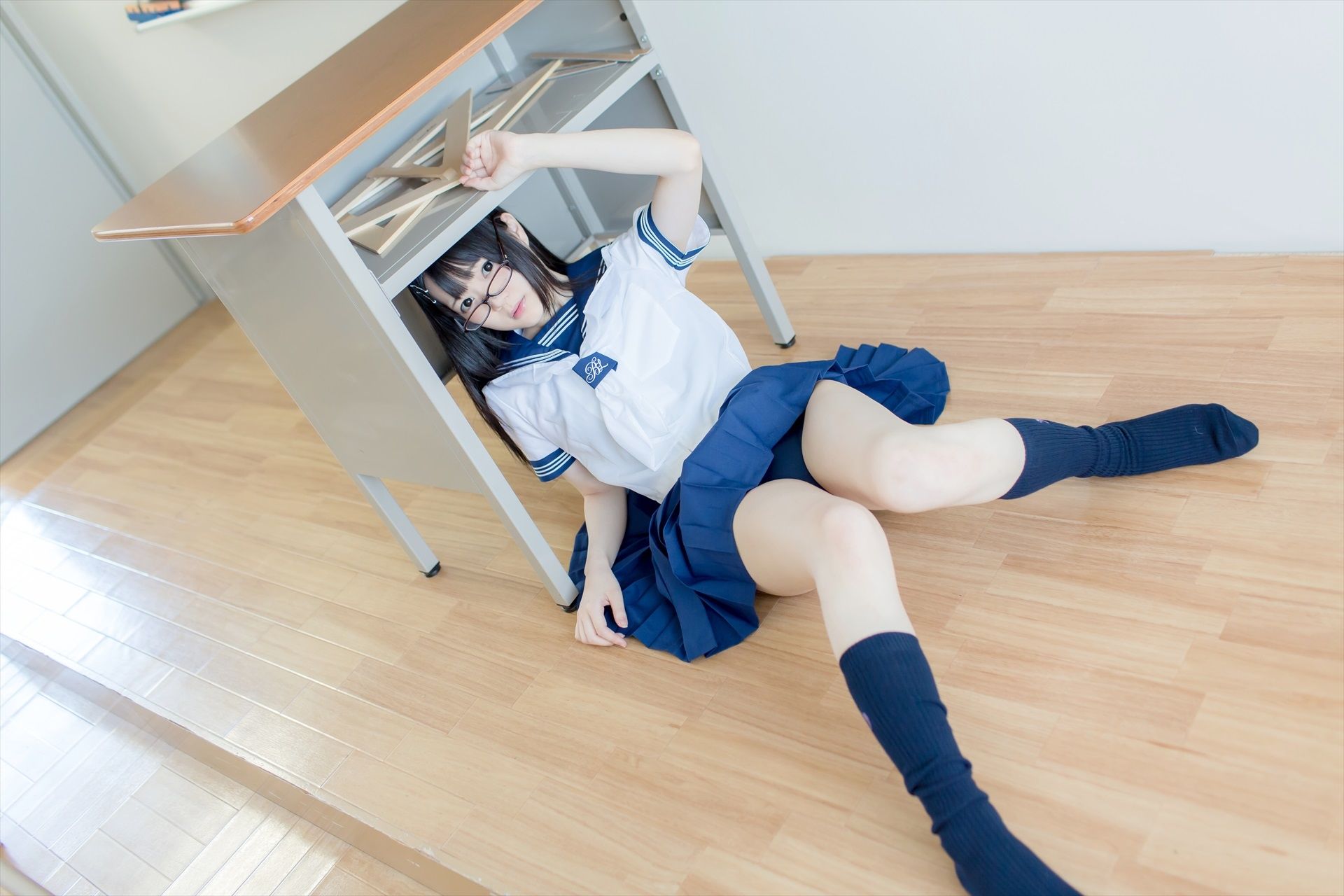 [まきろん。]君夏 – 君と僕の夏休み 紺スク Cosplay-第7张