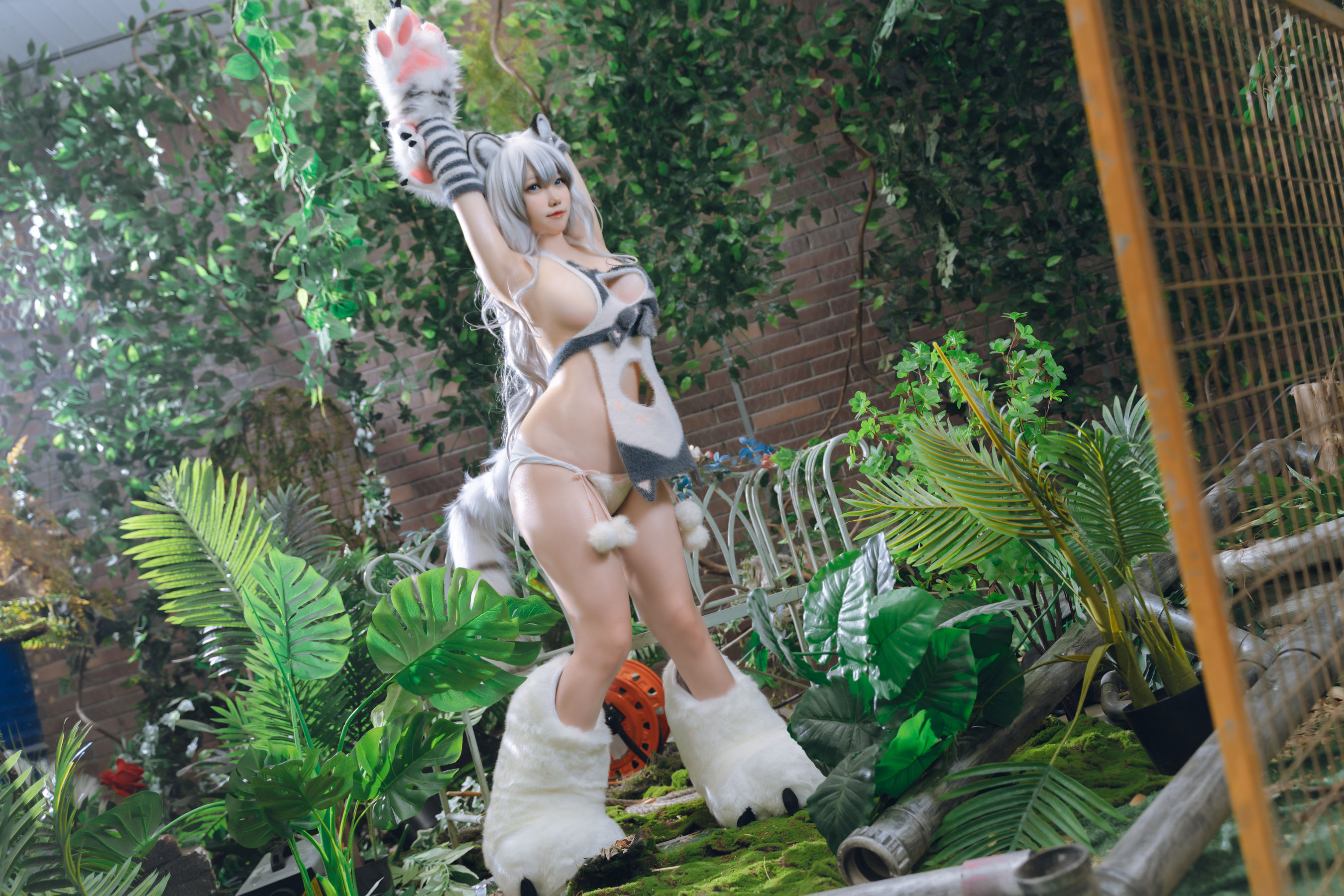 一北亦北 – 白虎兽娘福瑞 Cosplay-第10张