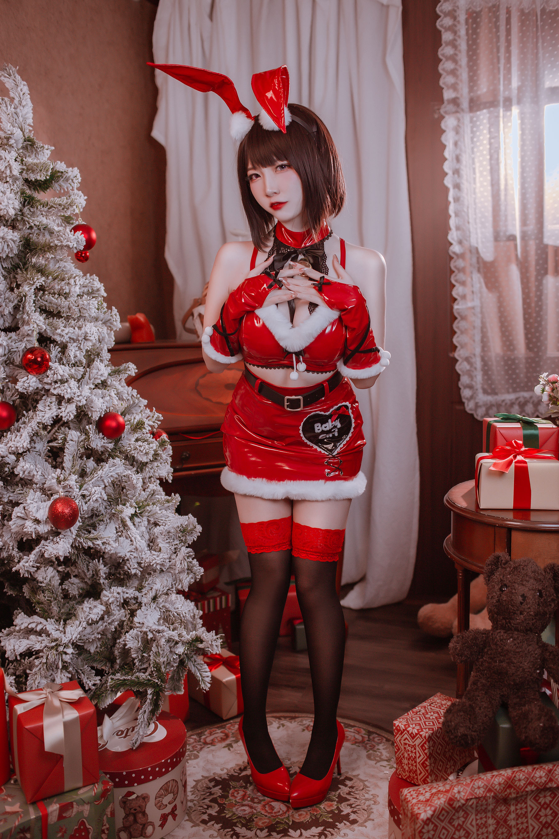 人气Coser二佐Nisa – 圣诞佐佐 Cosplay-第2张