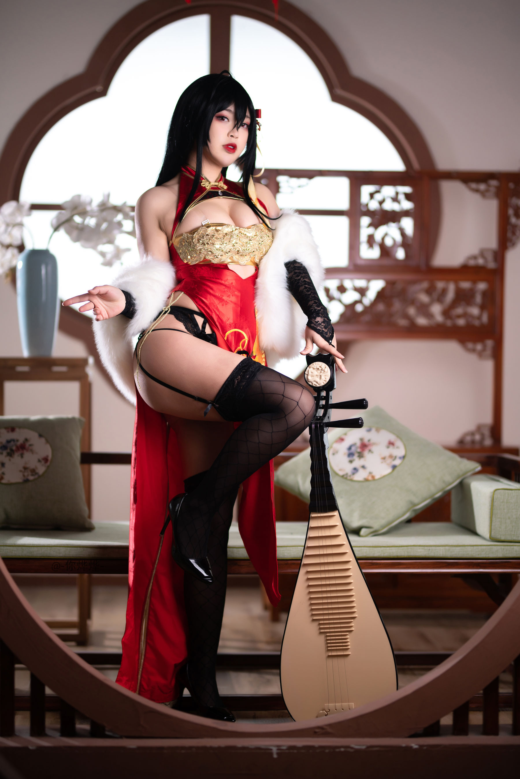 萌系小姐姐-白烨- 大凤旗袍 Cosplay-第35张