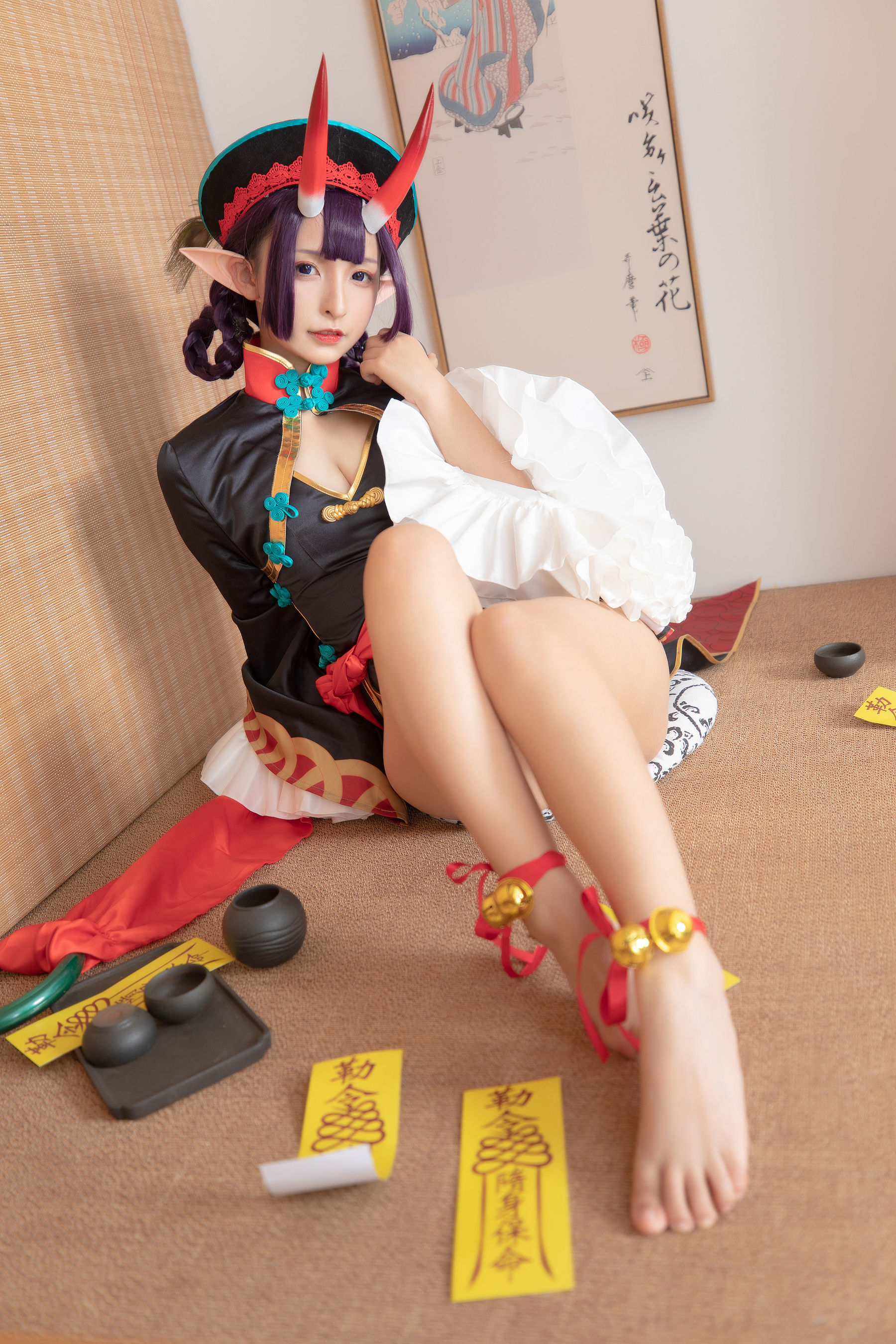 萝莉神楽板真冬之果実の酒気-酒吞cos Cosplay-第7张