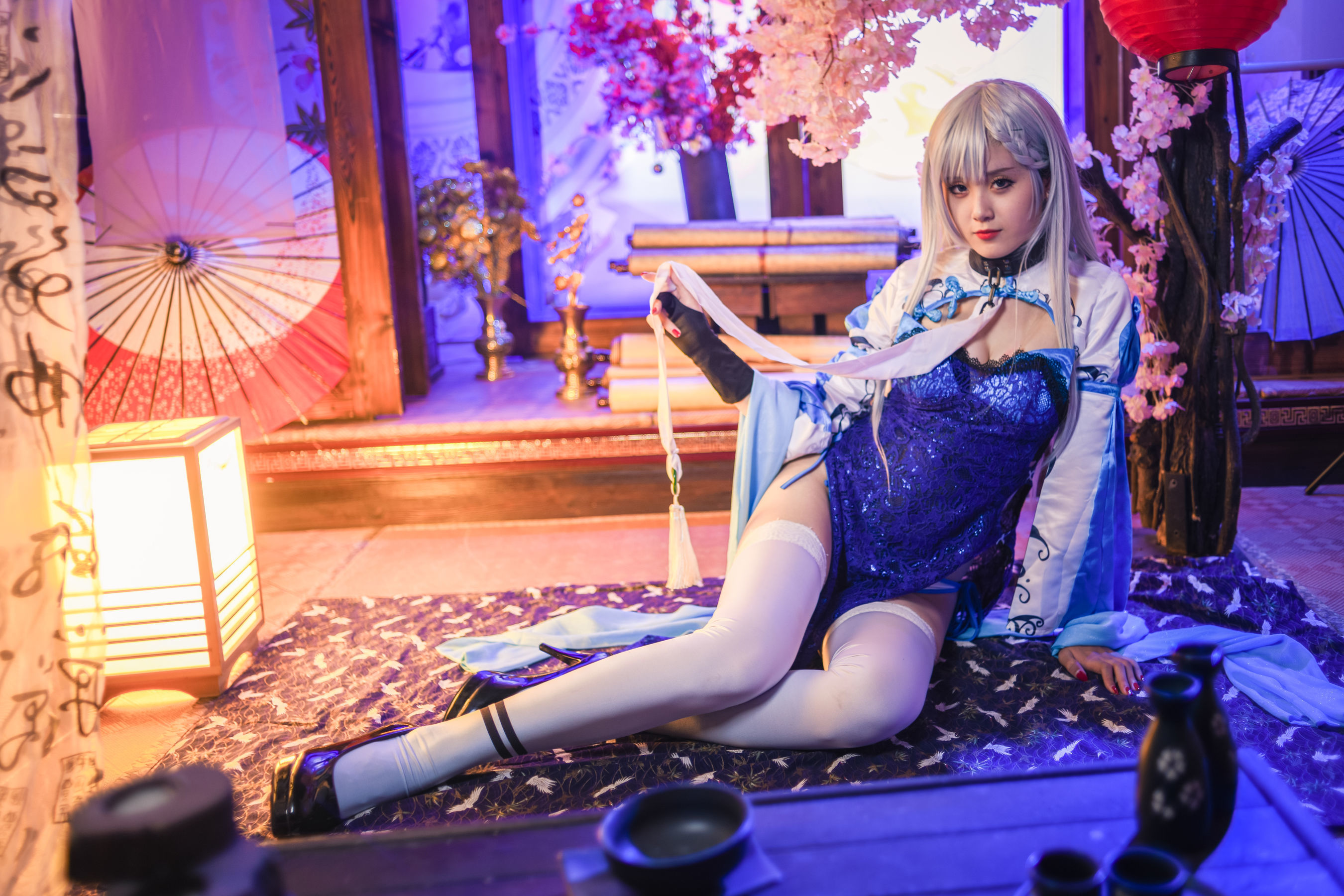 Coser小姐姐Akisoso秋楚楚 贝法 不知火 Cosplay-第32张