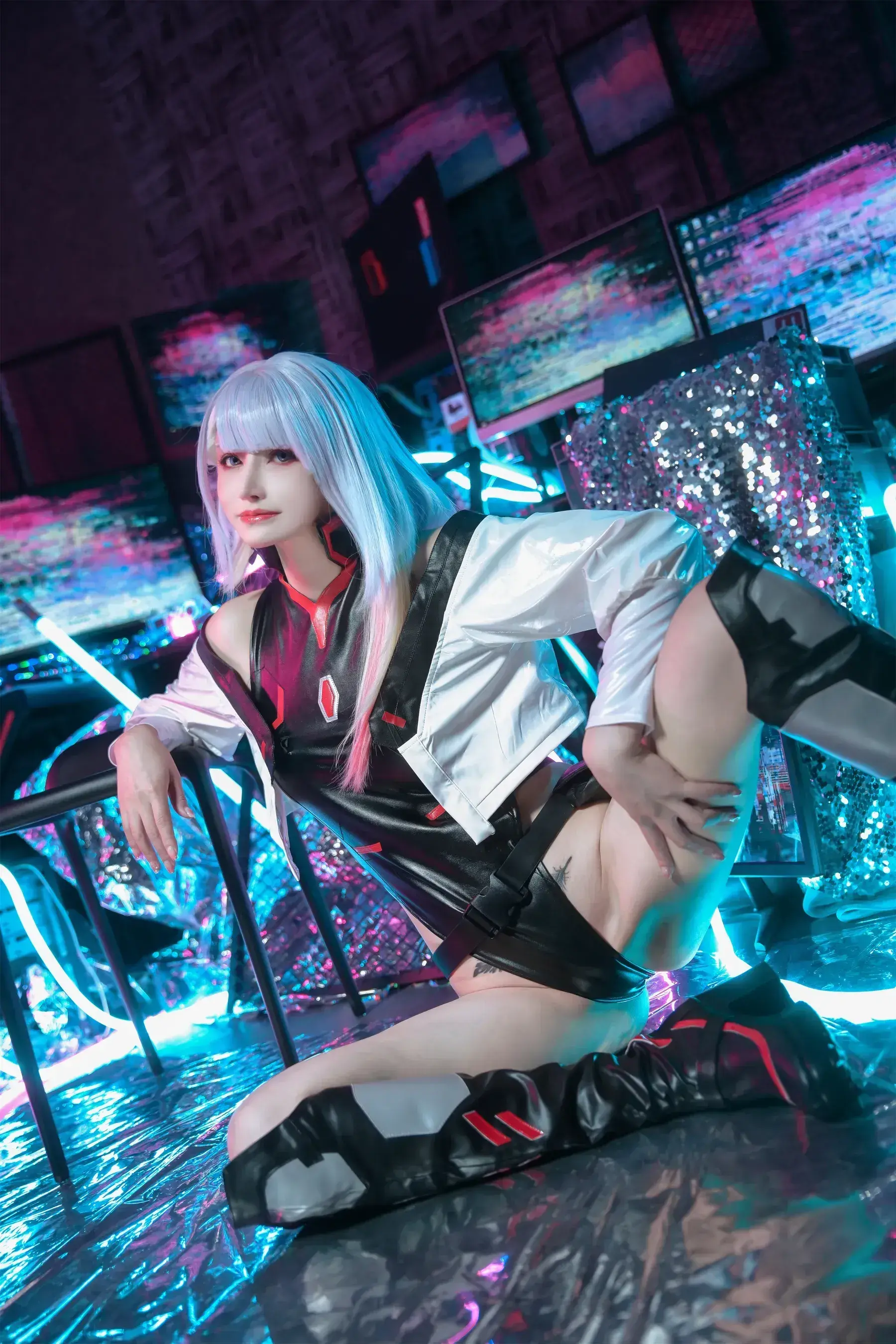 鹿八岁baby – 赛博朋克：边缘行者 露西 Cosplay-第1张