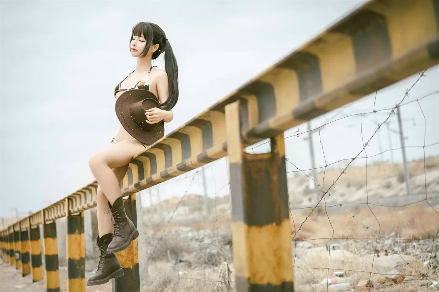 蠢沫沫 – 基尼牛仔-穹妹-欧式女仆 Cosplay-第57张