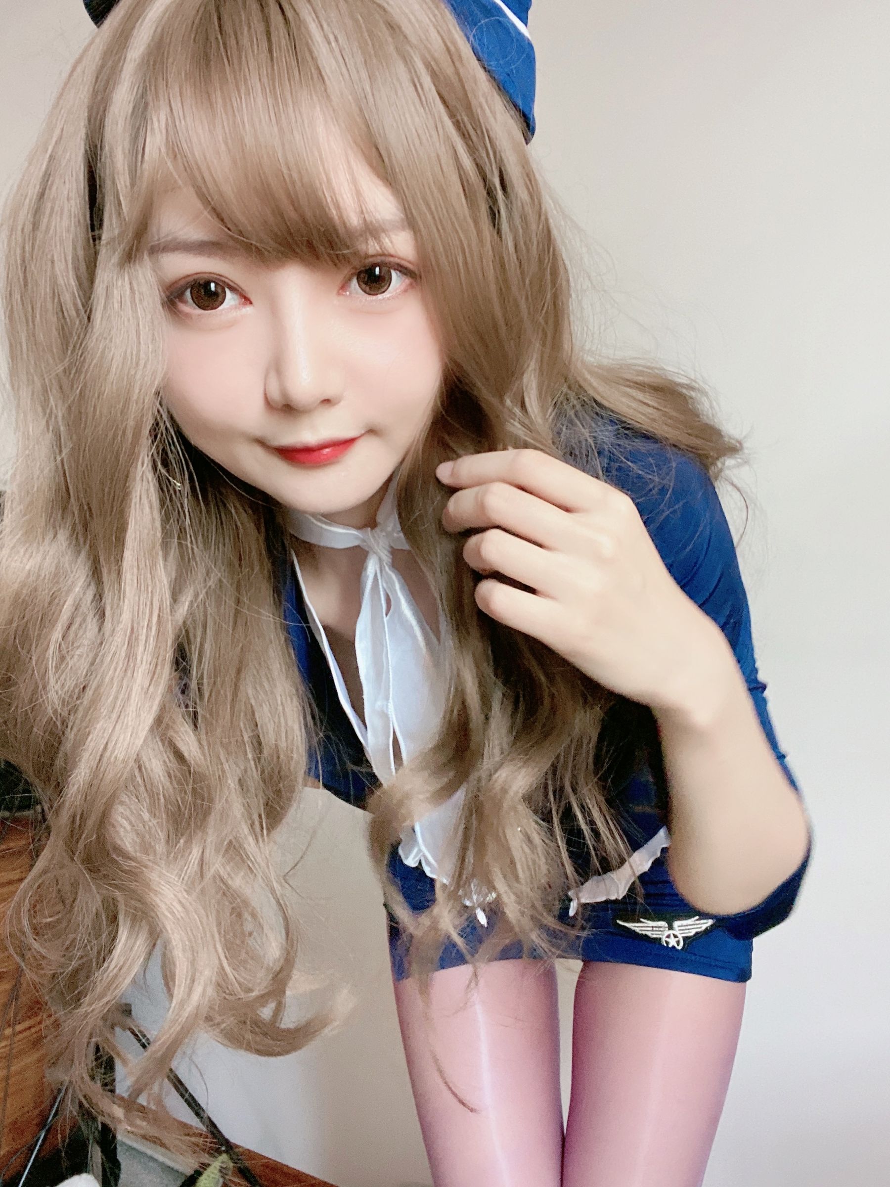 51酱 – 蓝色制服装 Cosplay-第32张