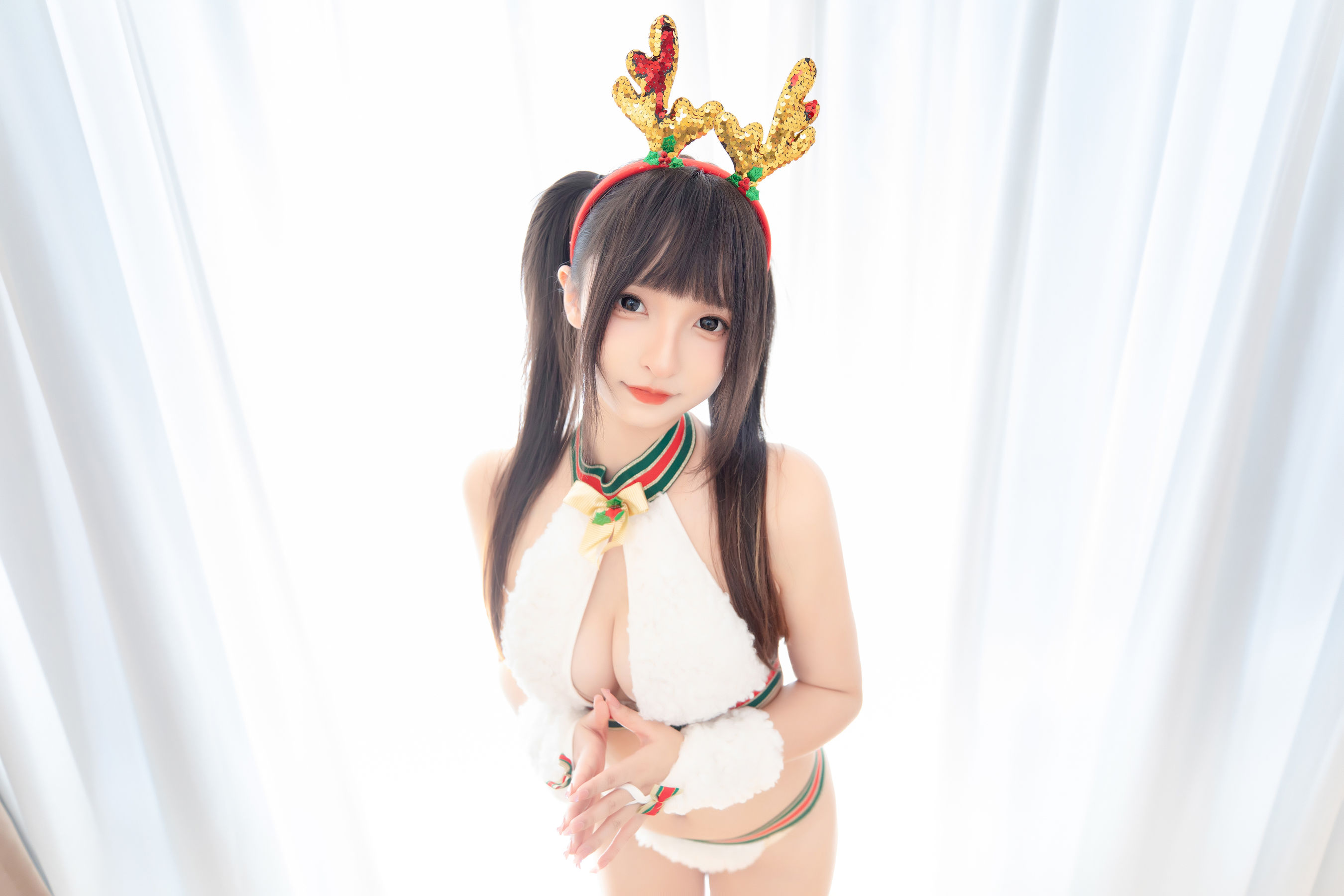 萝莉神楽板真冬之纯白祈愿 Cosplay-第3张