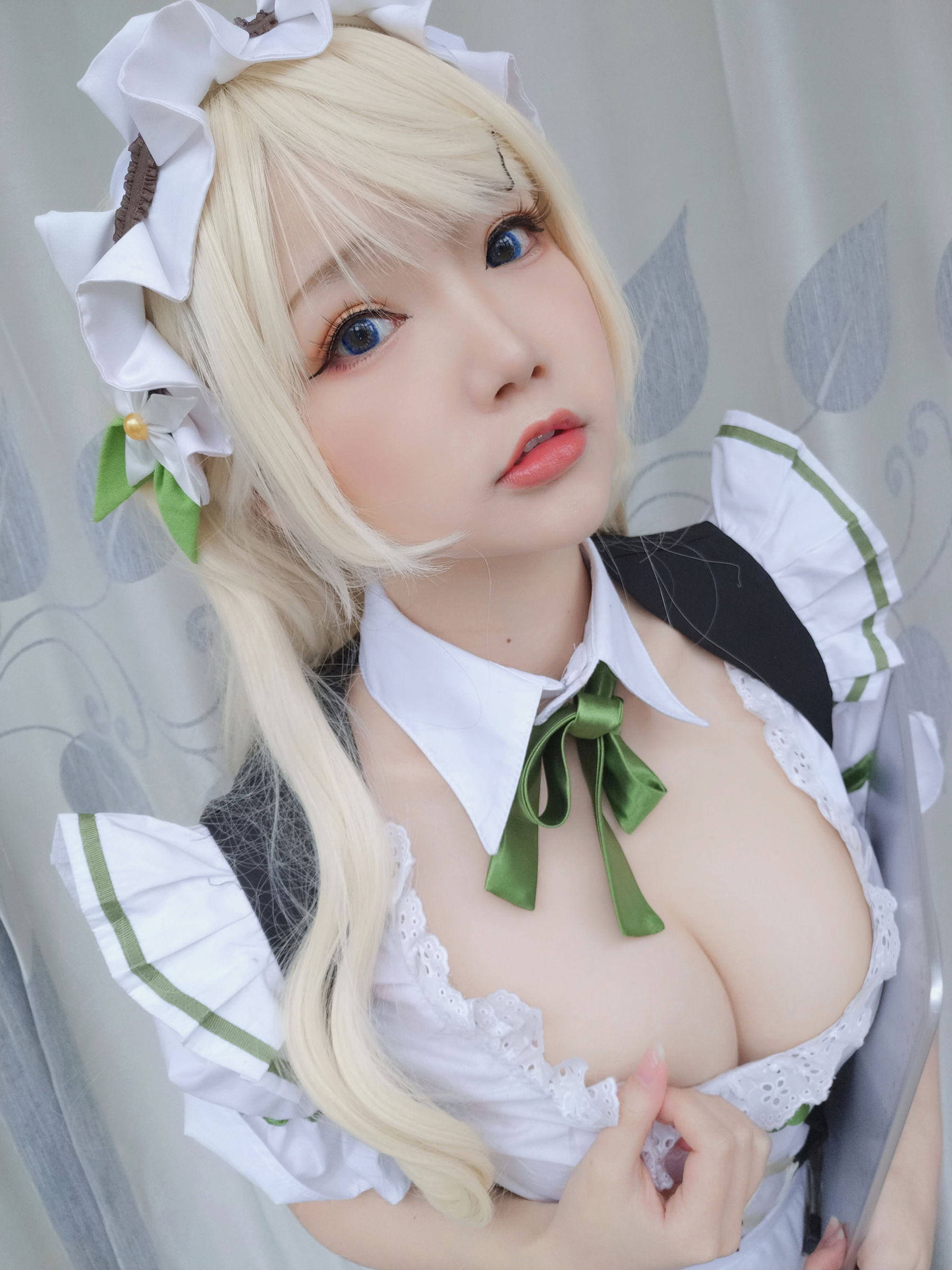 动漫博主雪晴Astra – 女仆 Cosplay-第8张