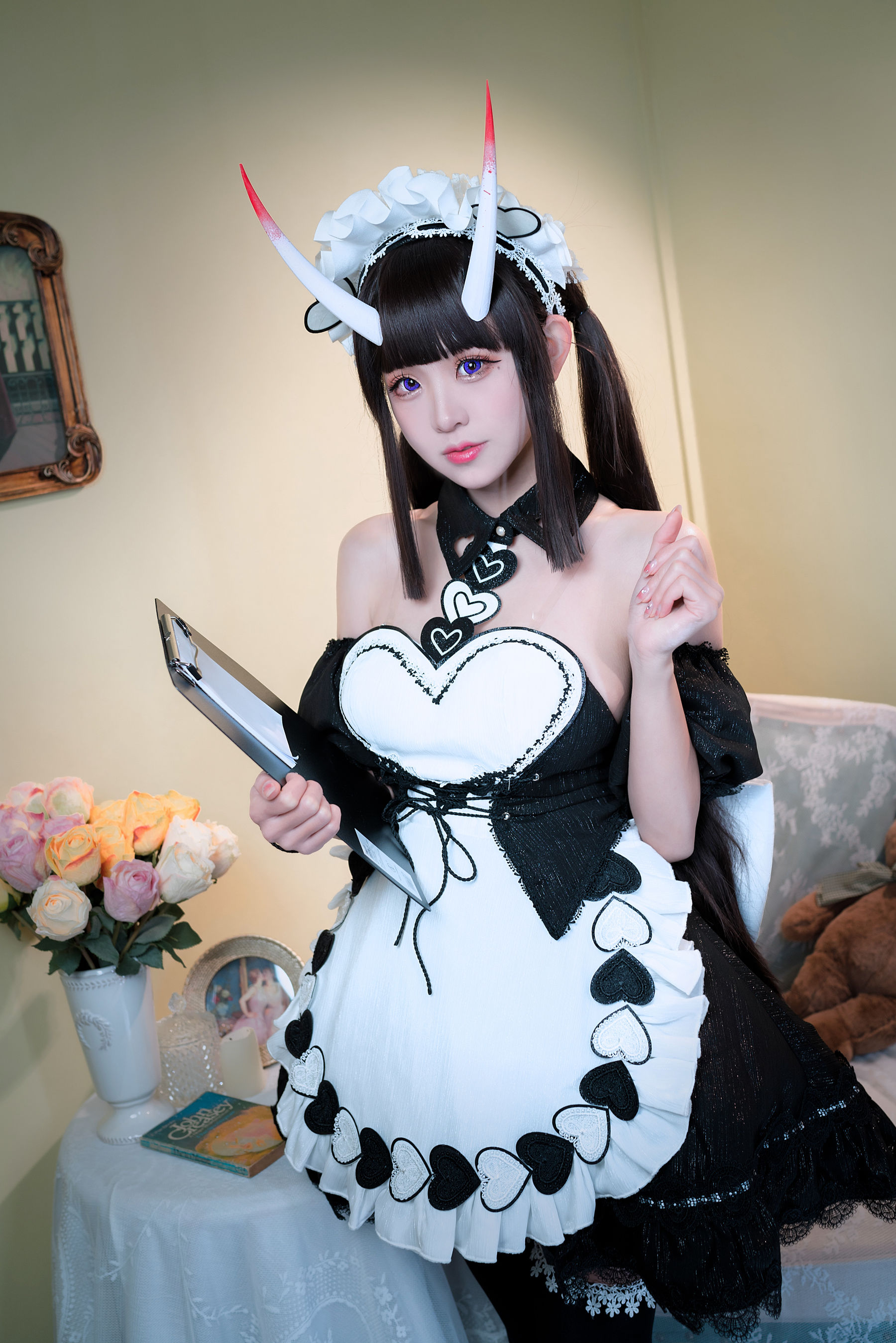miko酱ww – 碧蓝航线 能代女仆 Cosplay-第28张