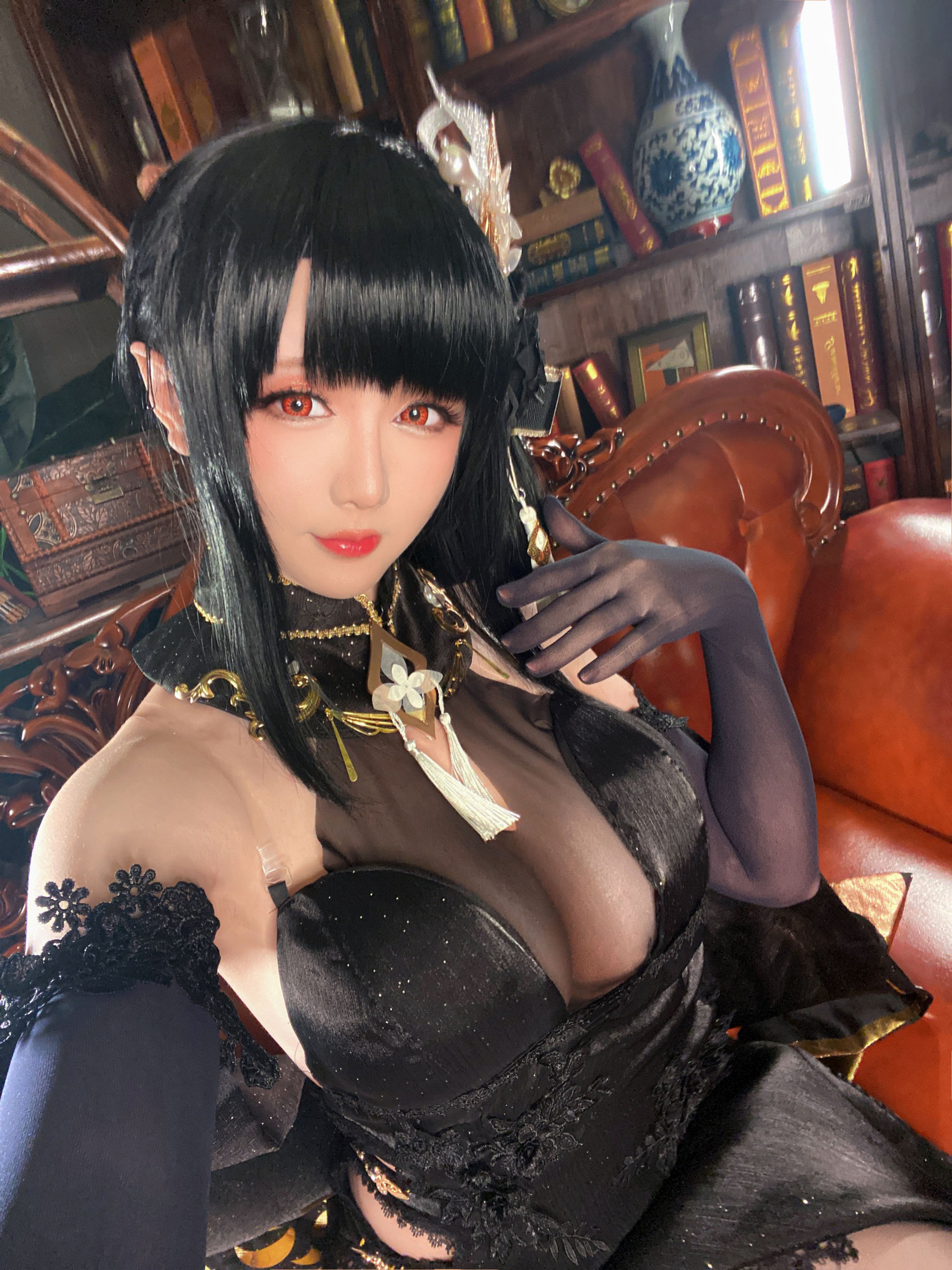 Coser小姐姐星之迟迟 -《Darling》镇海-奇奢华苑 Cosplay-第3张