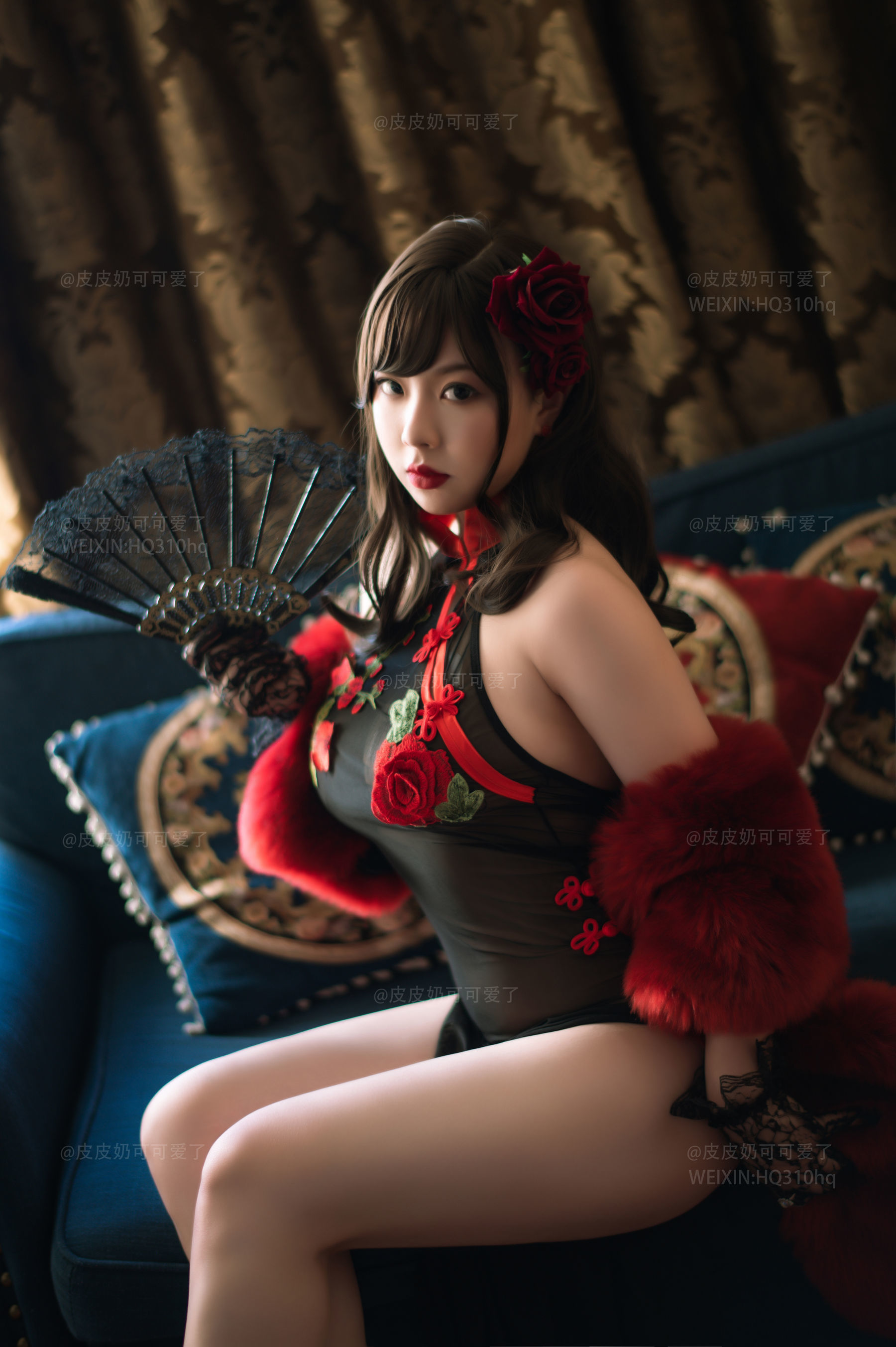 皮皮奶可可爱了啦 玫瑰 Cosplay-第50张