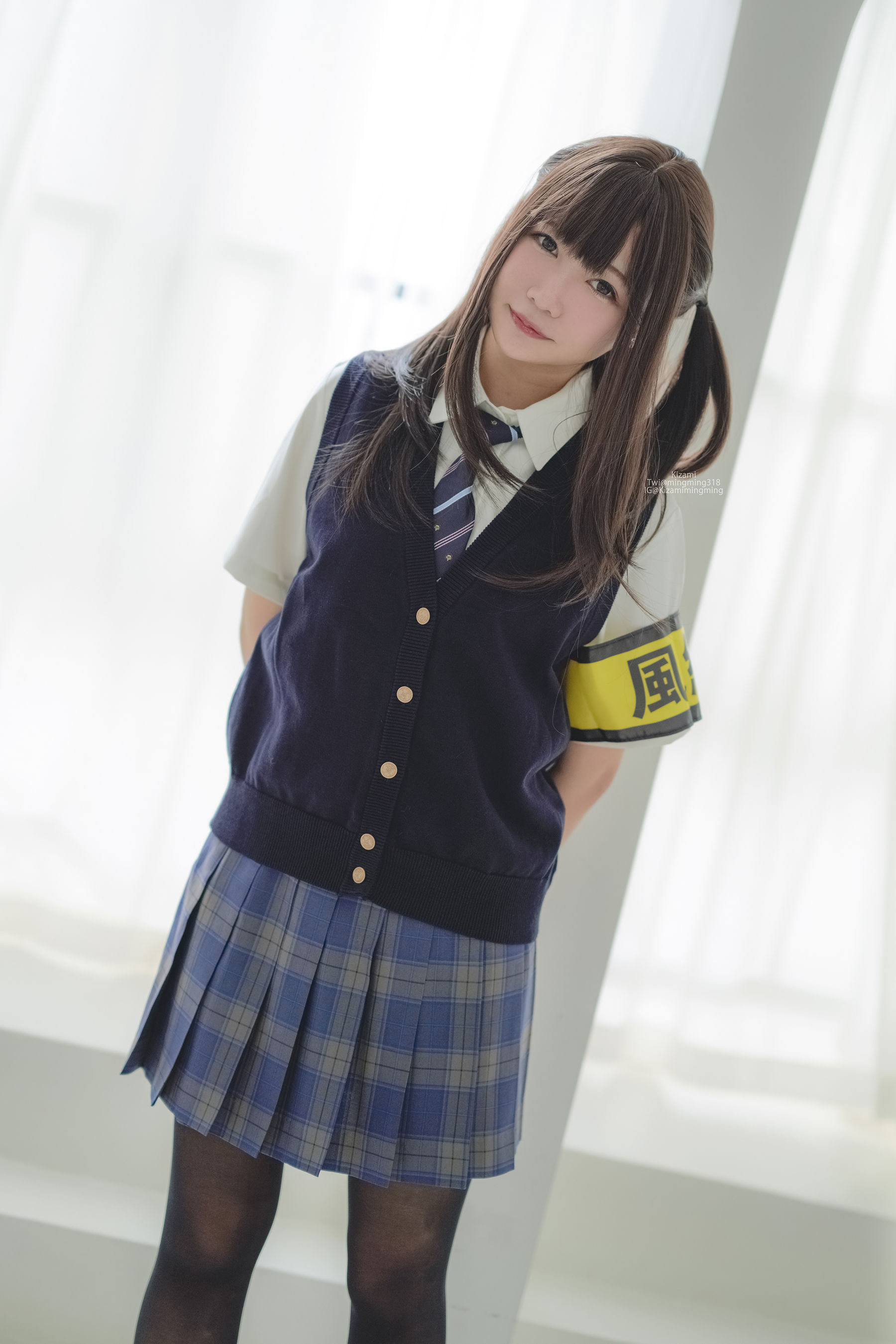 銘銘Kizami – JK黑丝 Cosplay-第8张