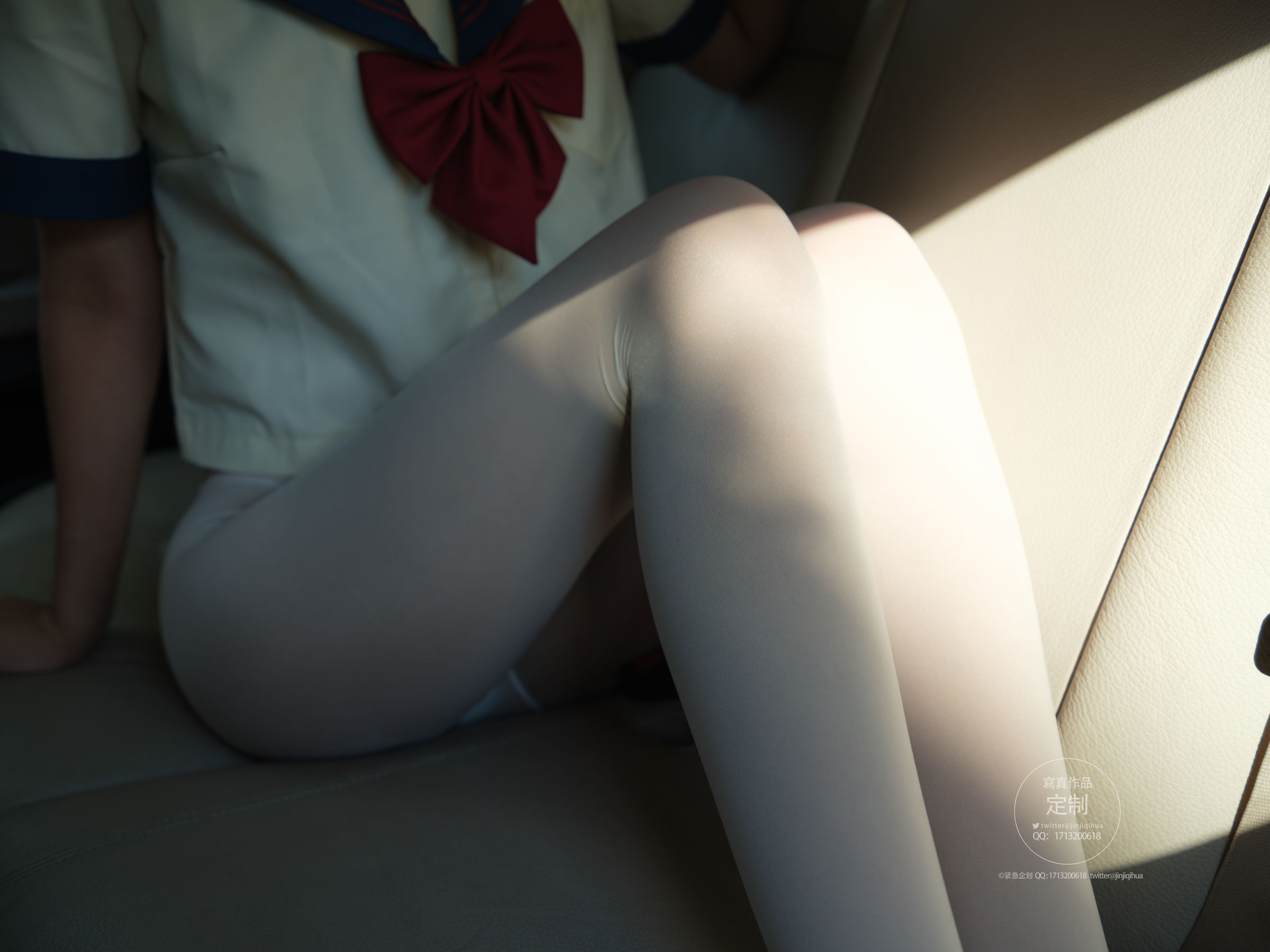 紧急企划  一只喵喵梓 JK白丝 Cosplay-第14张