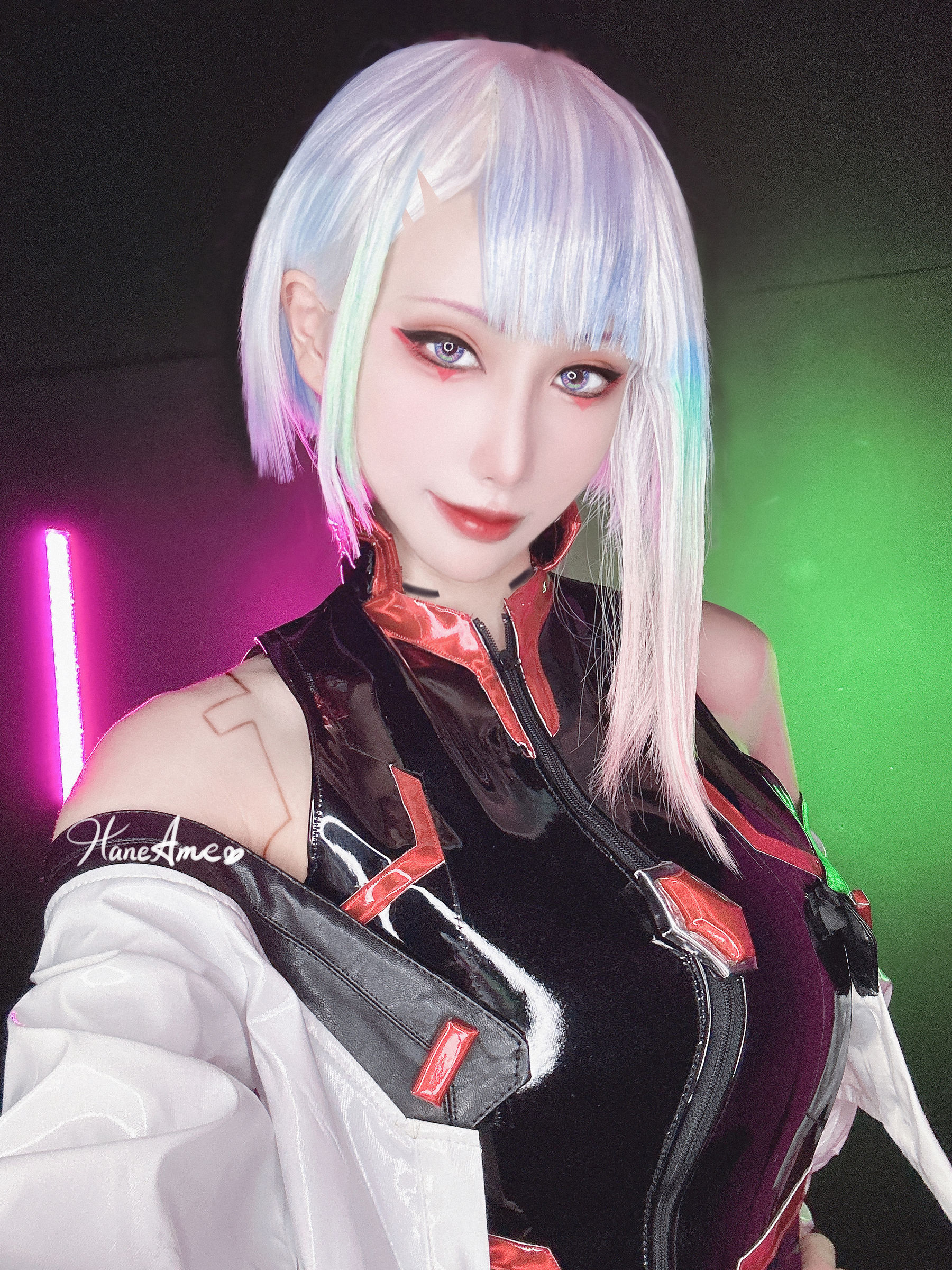 Hane Ame 雨波 – Cyberpunk Lucy Cosplay-第15张