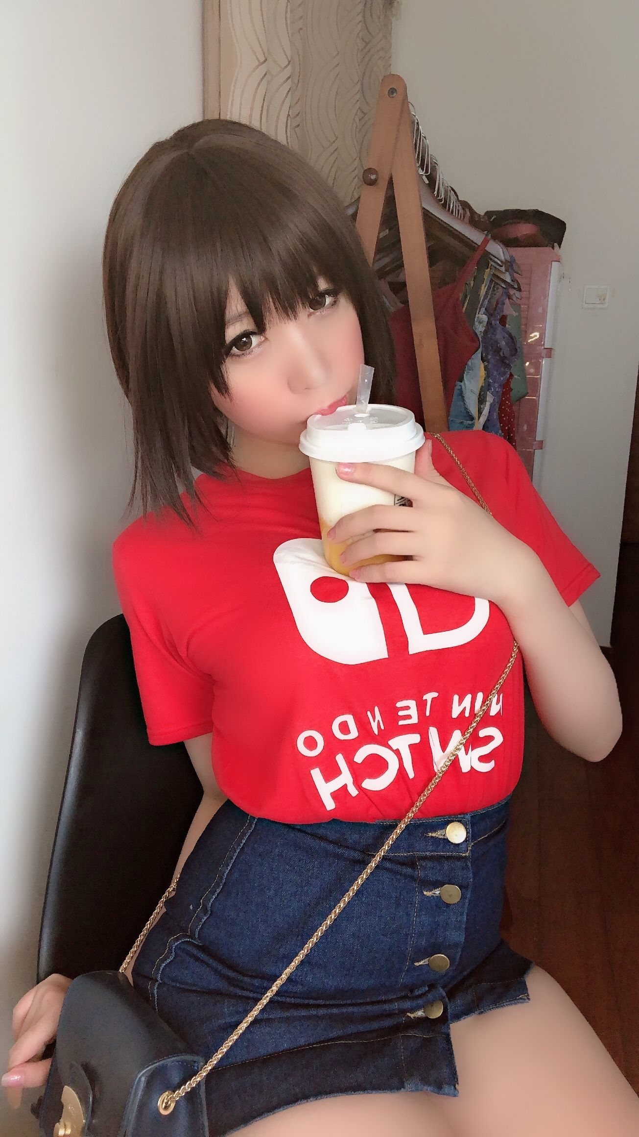 二次元巨乳美女鹿野希 火红诱惑 Cosplay-第91张