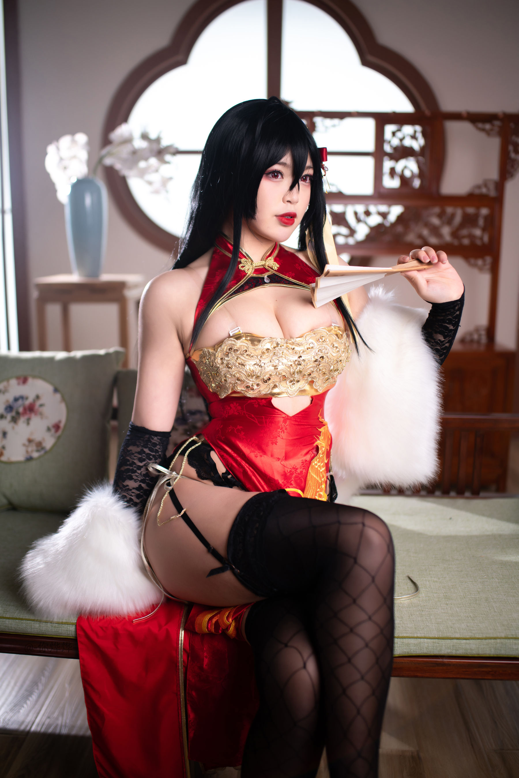 萌系小姐姐-白烨- 大凤旗袍 Cosplay-第42张