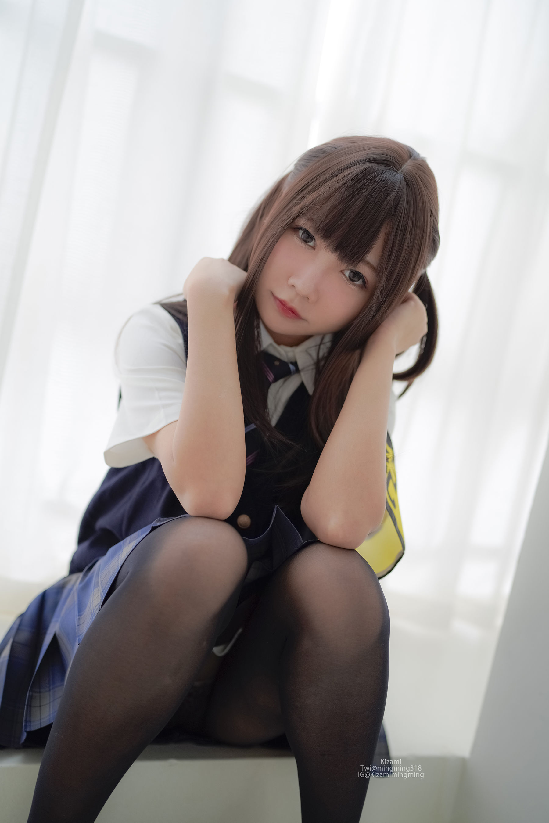 銘銘Kizami – JK黑丝 Cosplay-第20张