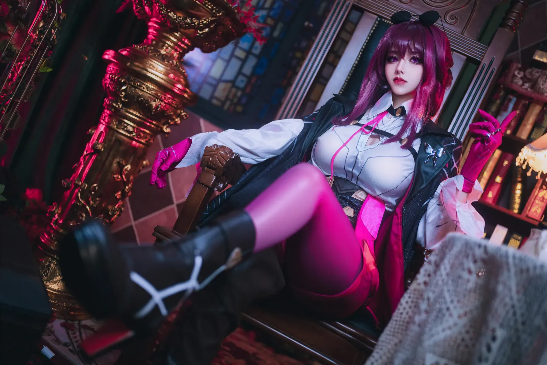 鹿八岁baby – 崩坏∶星穹铁道 卡芙卡 Cosplay-第60张