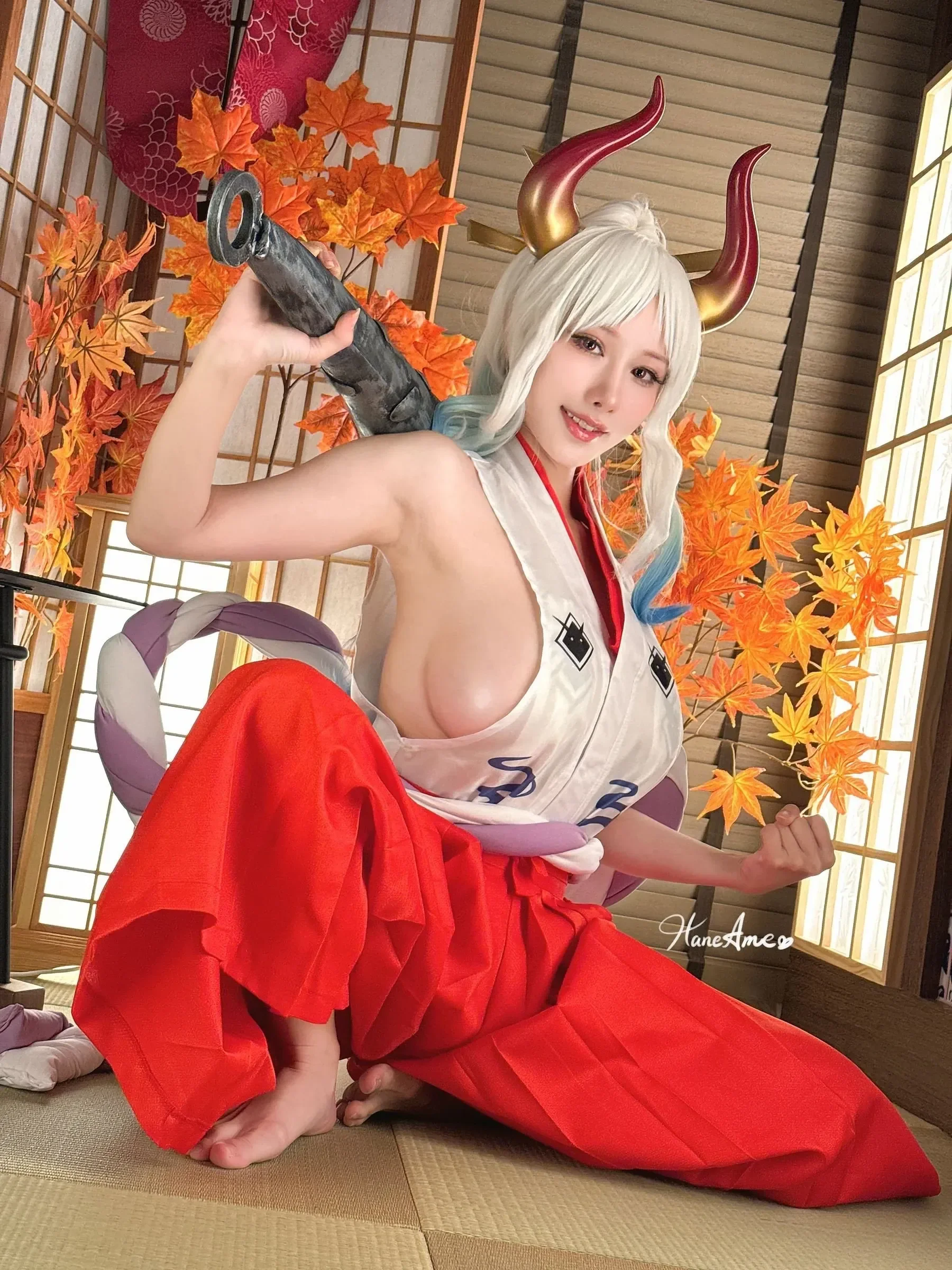 雨波_HaneAme – 海贼王大和 Cosplay-第25张
