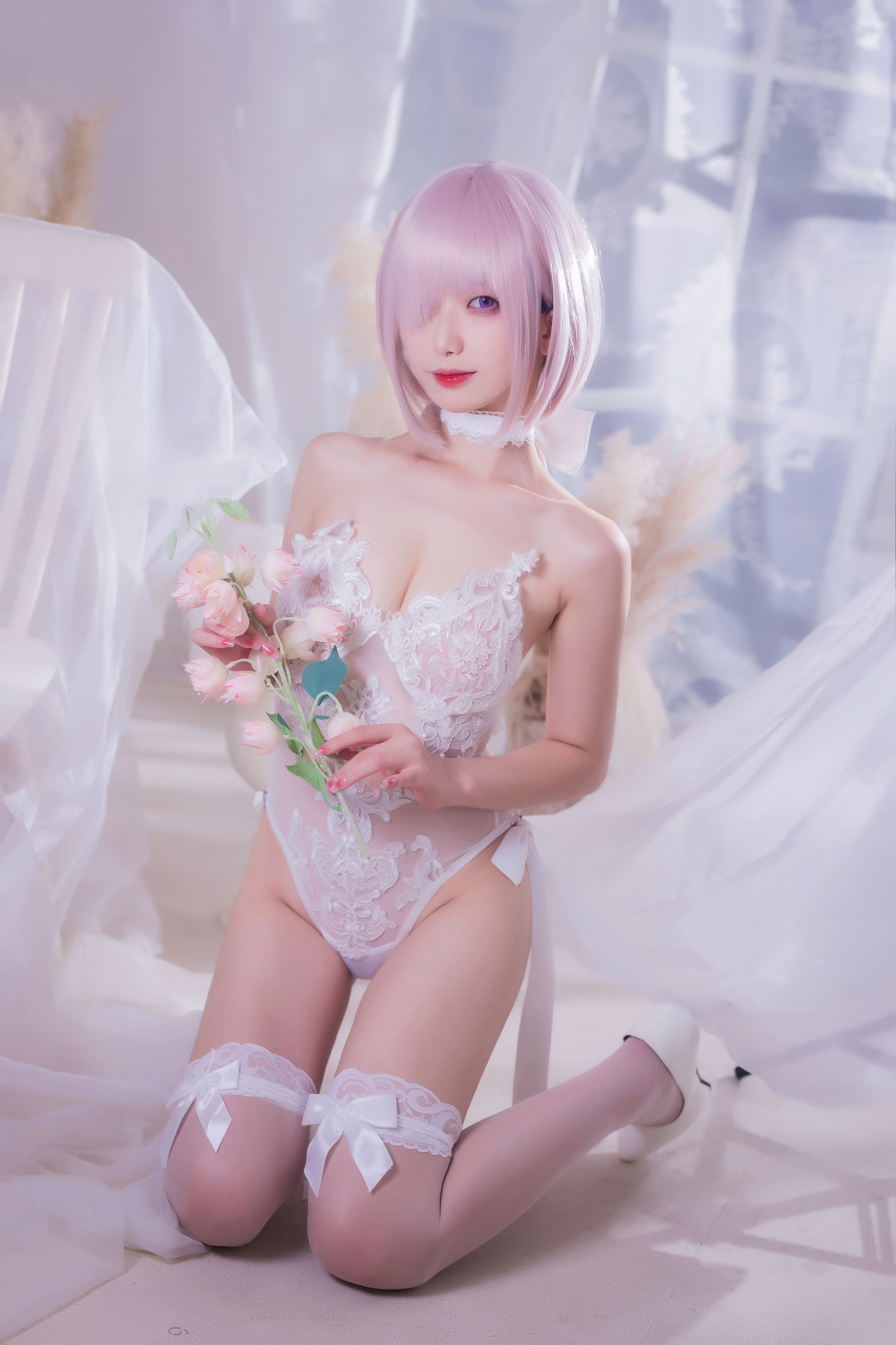 动漫博主封疆疆v – 婚纱玛修 Cosplay-第20张