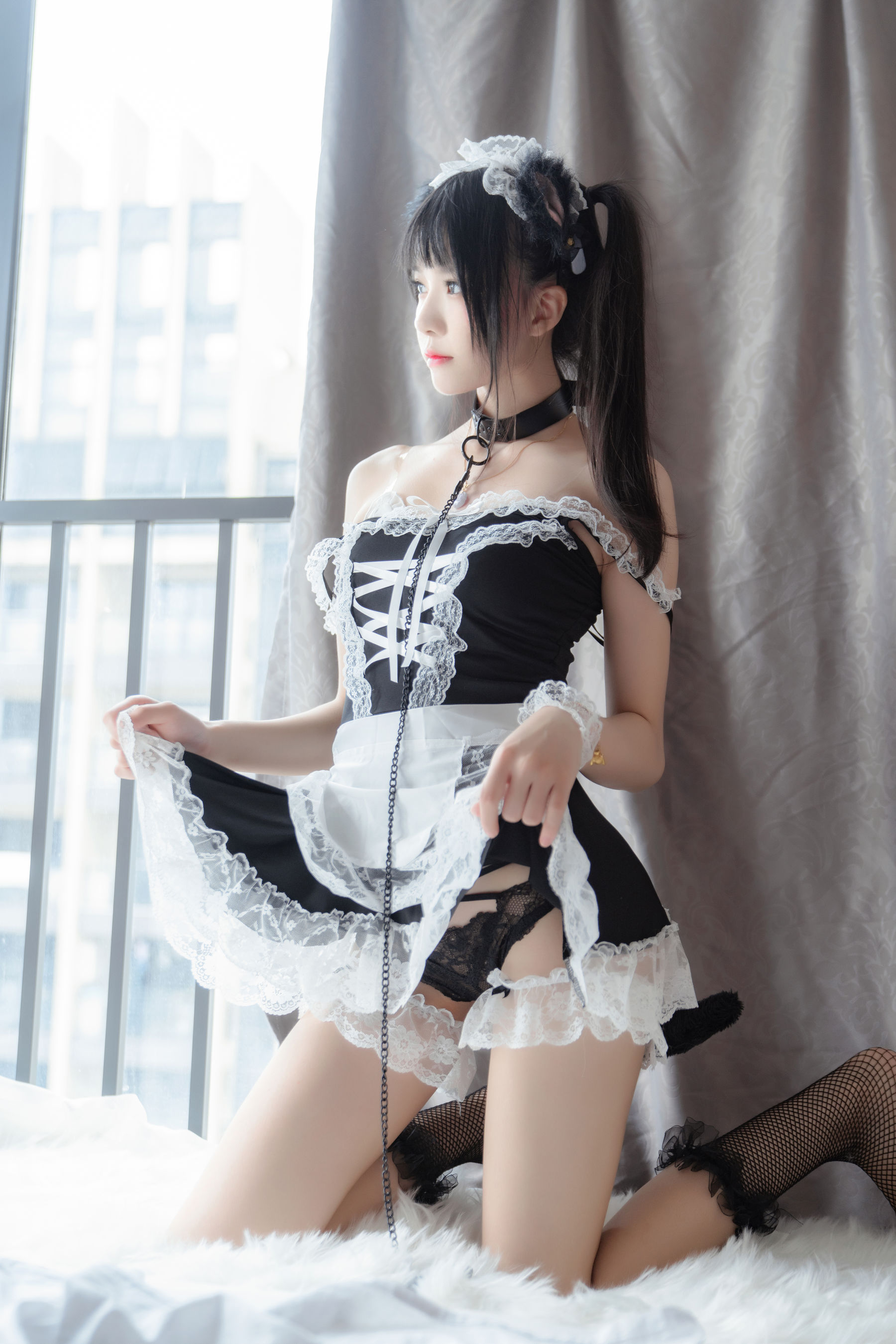 桜桃喵 黑猫妹抖 Cosplay-第4张